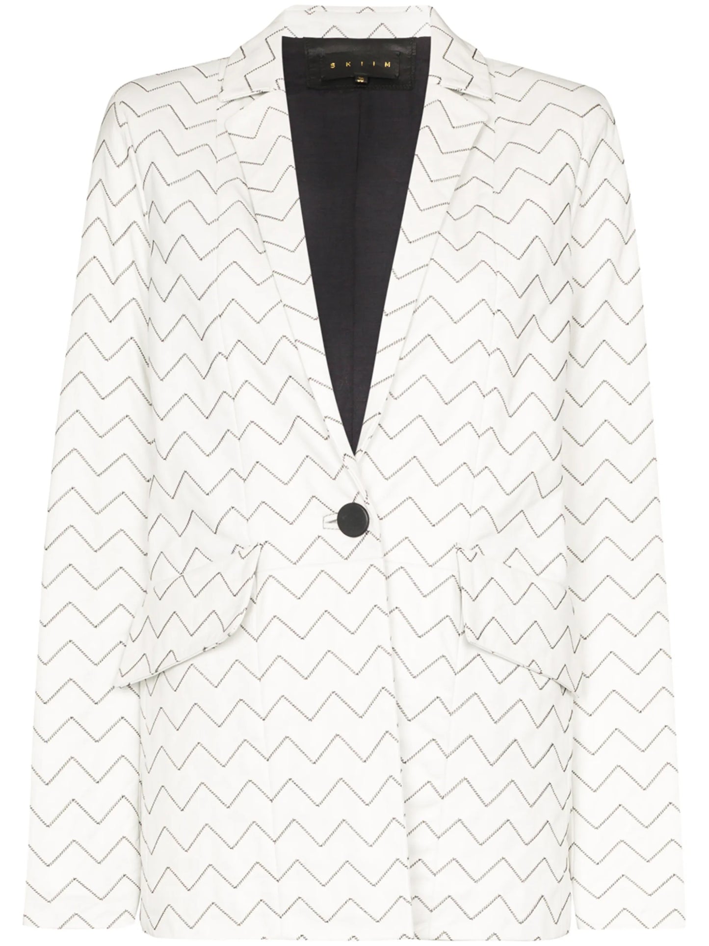 Magda zigzag stitch blazer