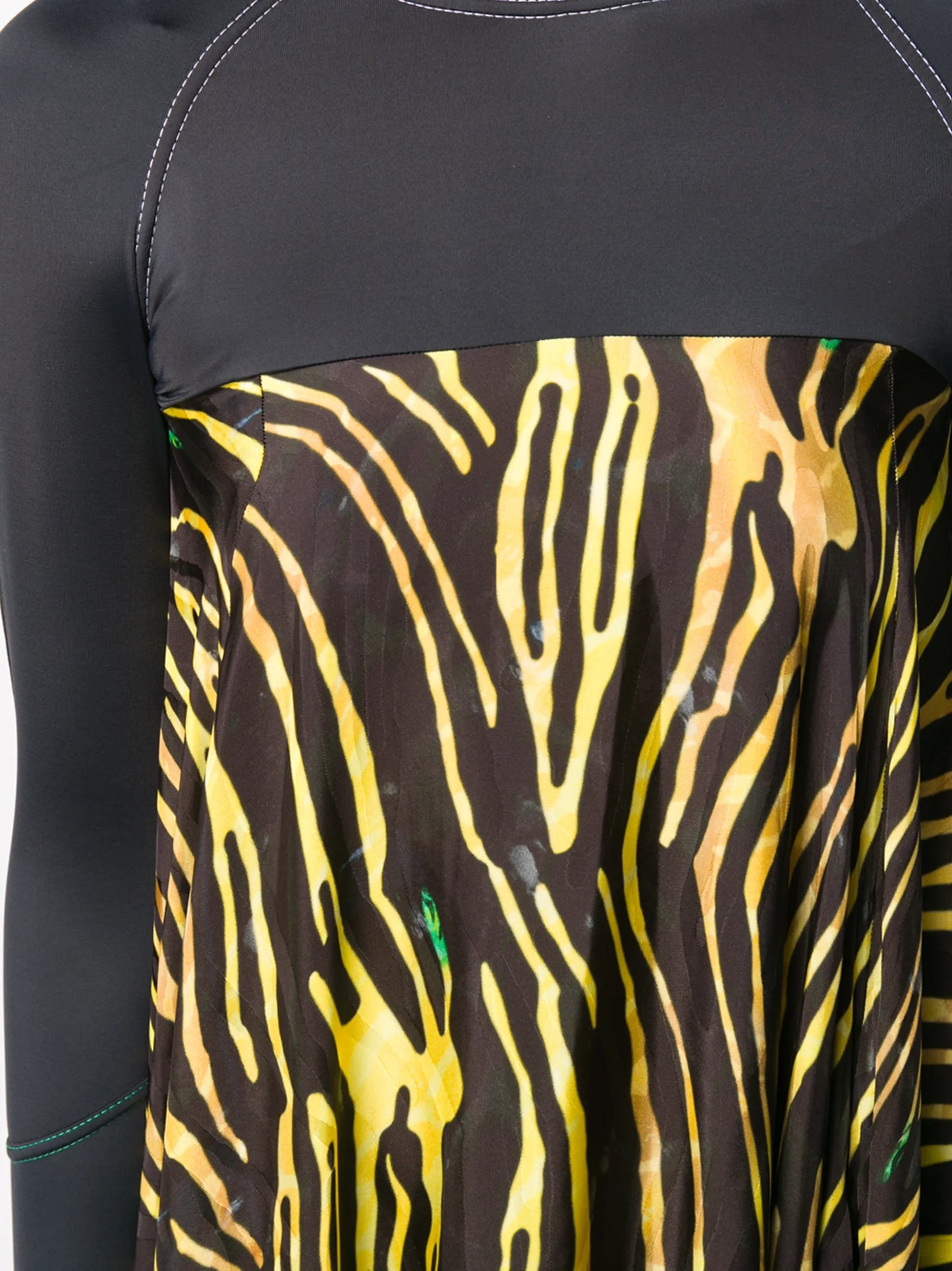printed hybrid turtleneck tent dress