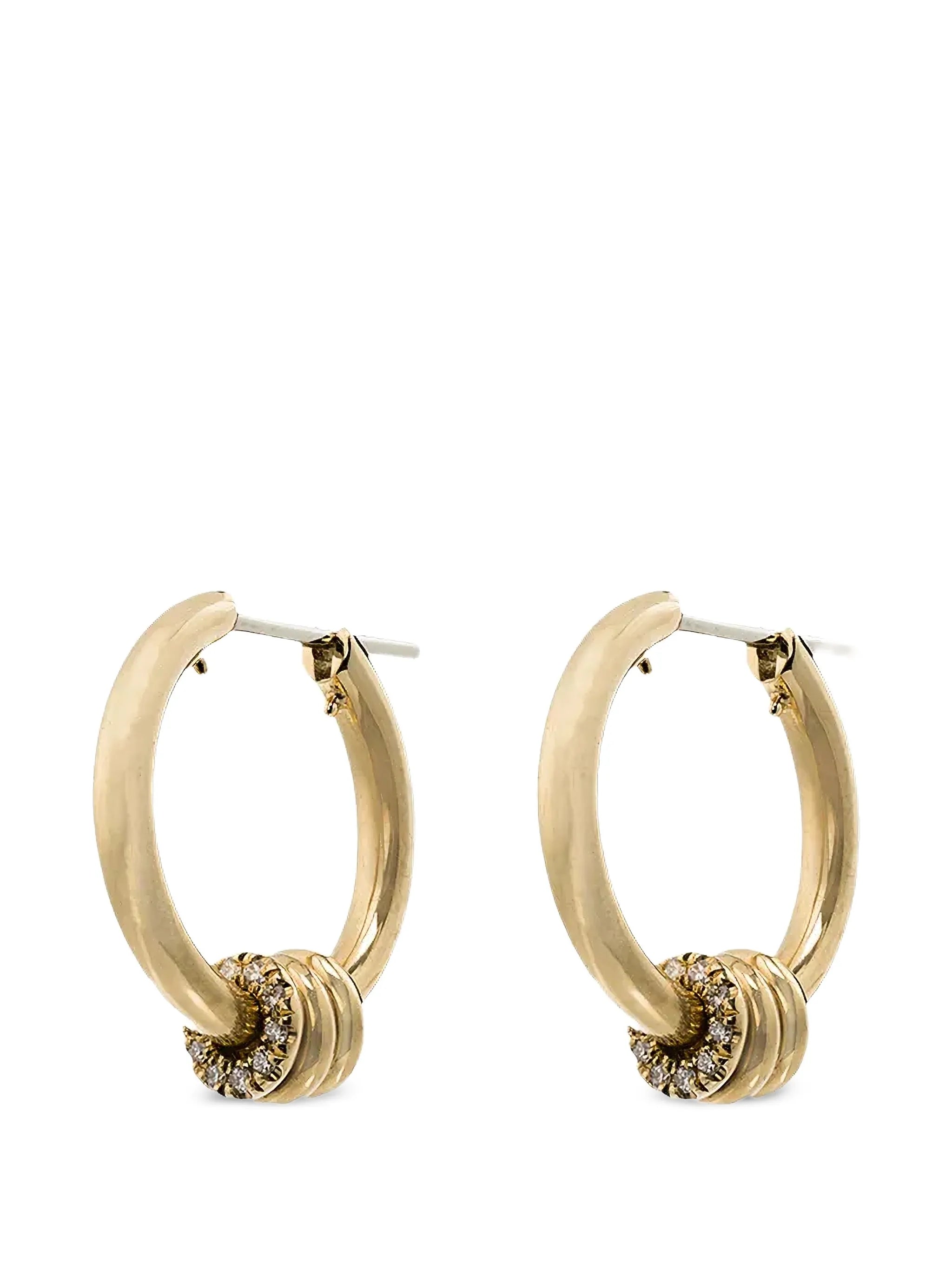 Ara diamond hoop earrings
