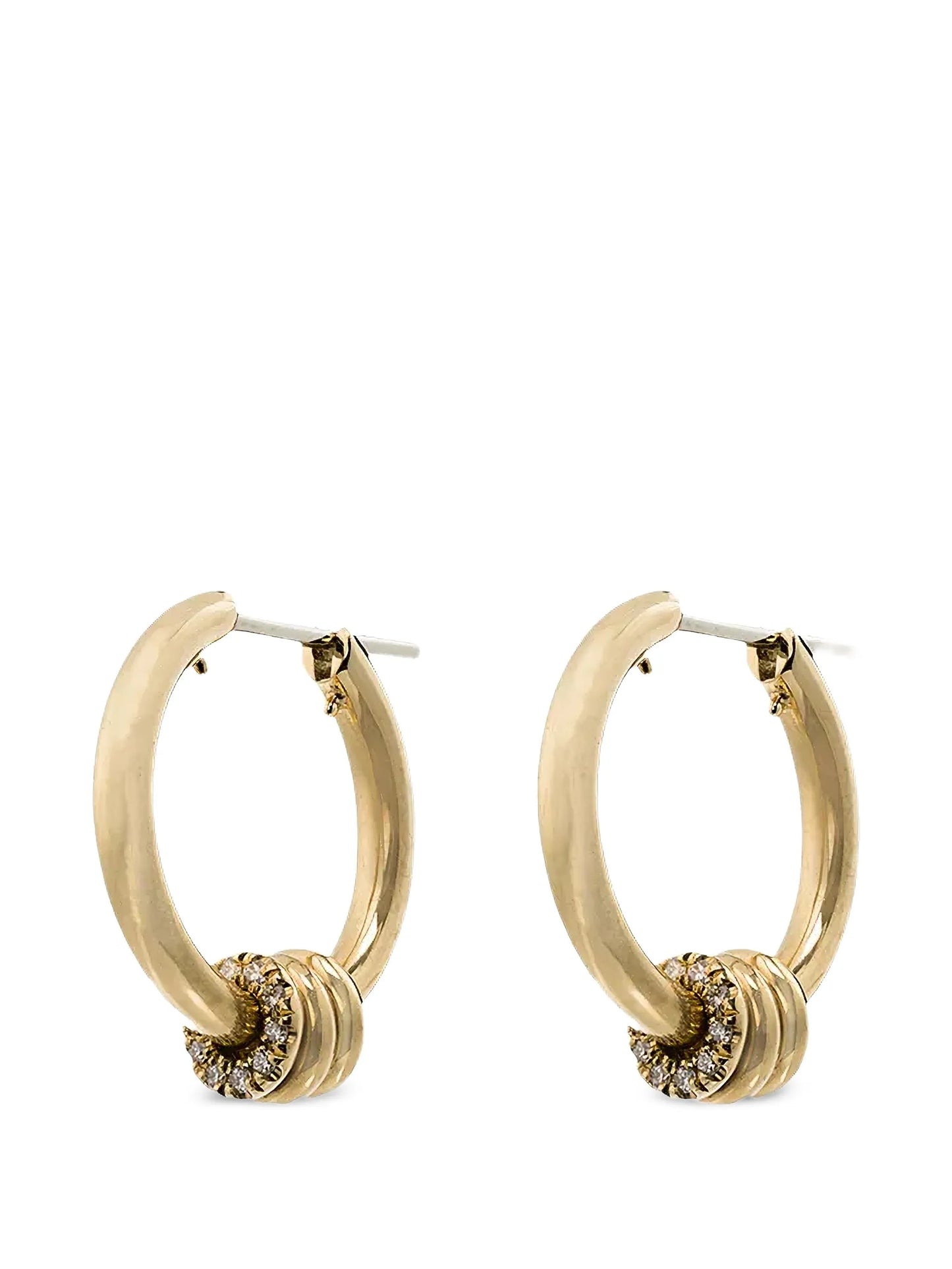 Ara diamond hoop earrings