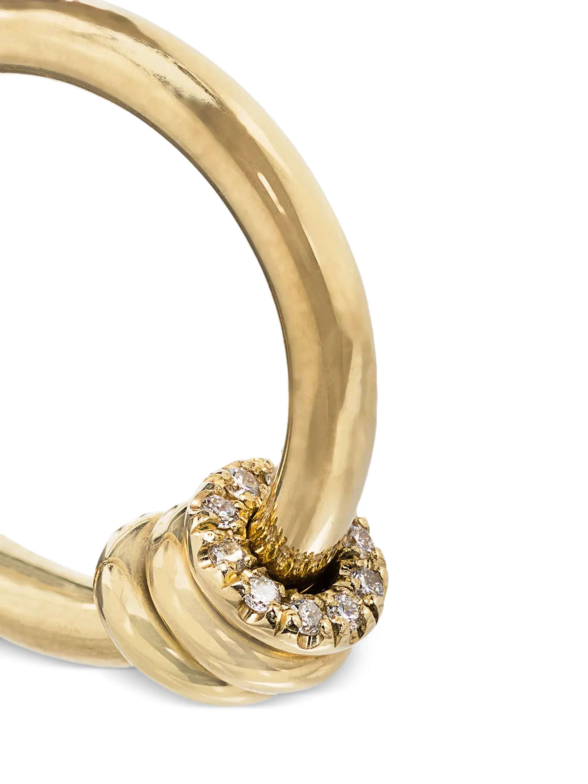 Ara diamond hoop earrings