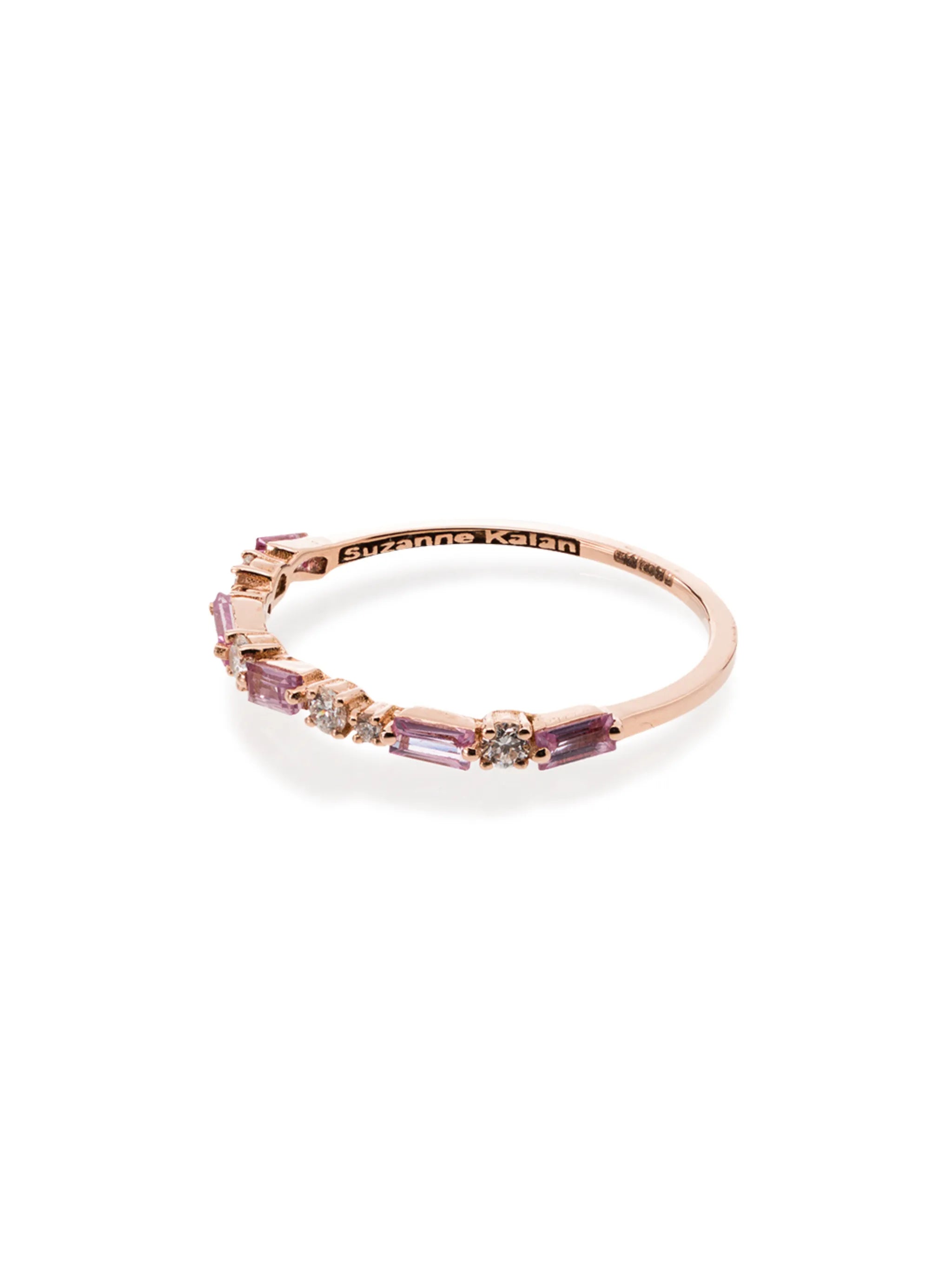 18kt rose gold Firework sapphire diamond ring