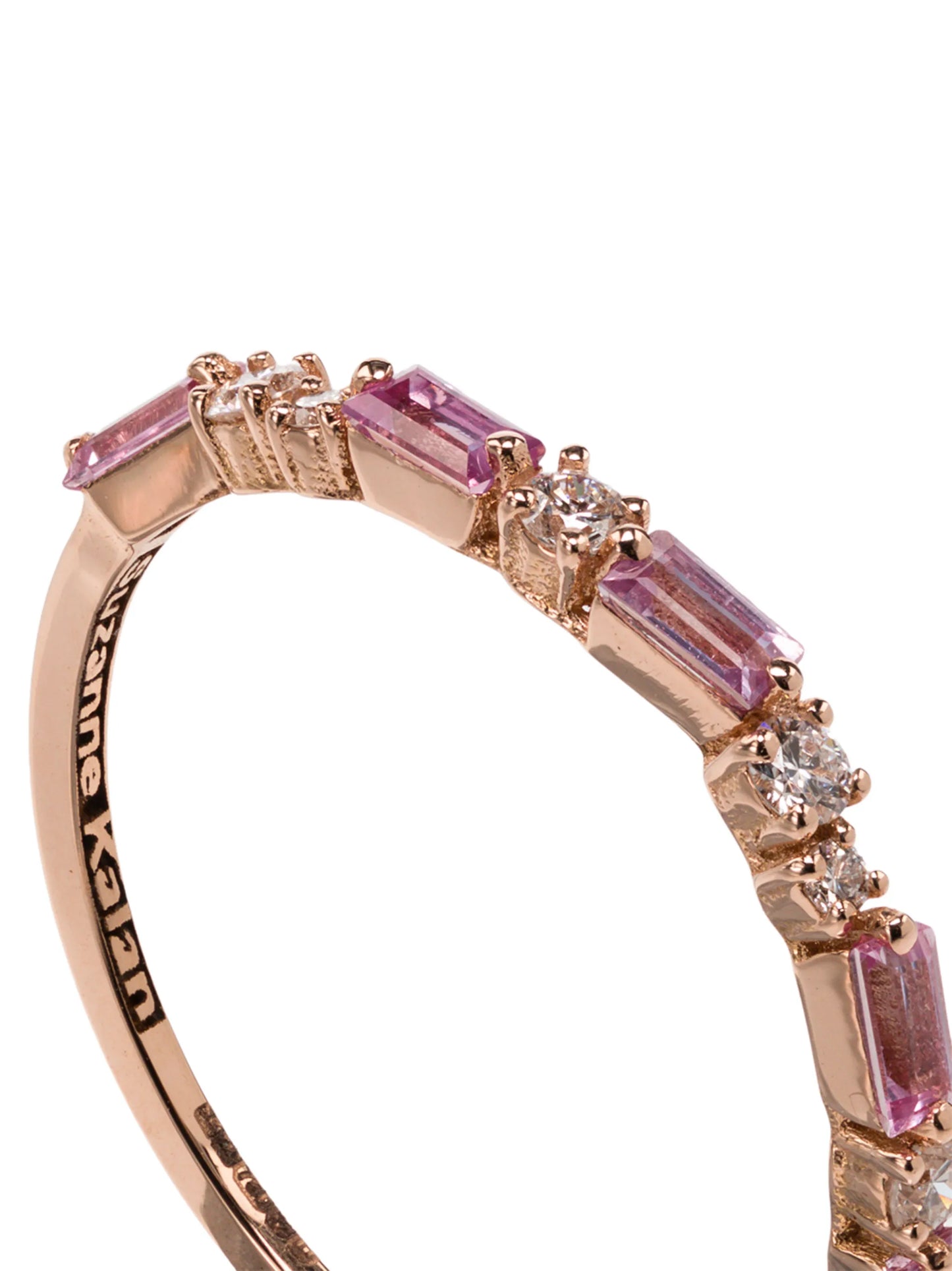 18kt rose gold Firework sapphire diamond ring