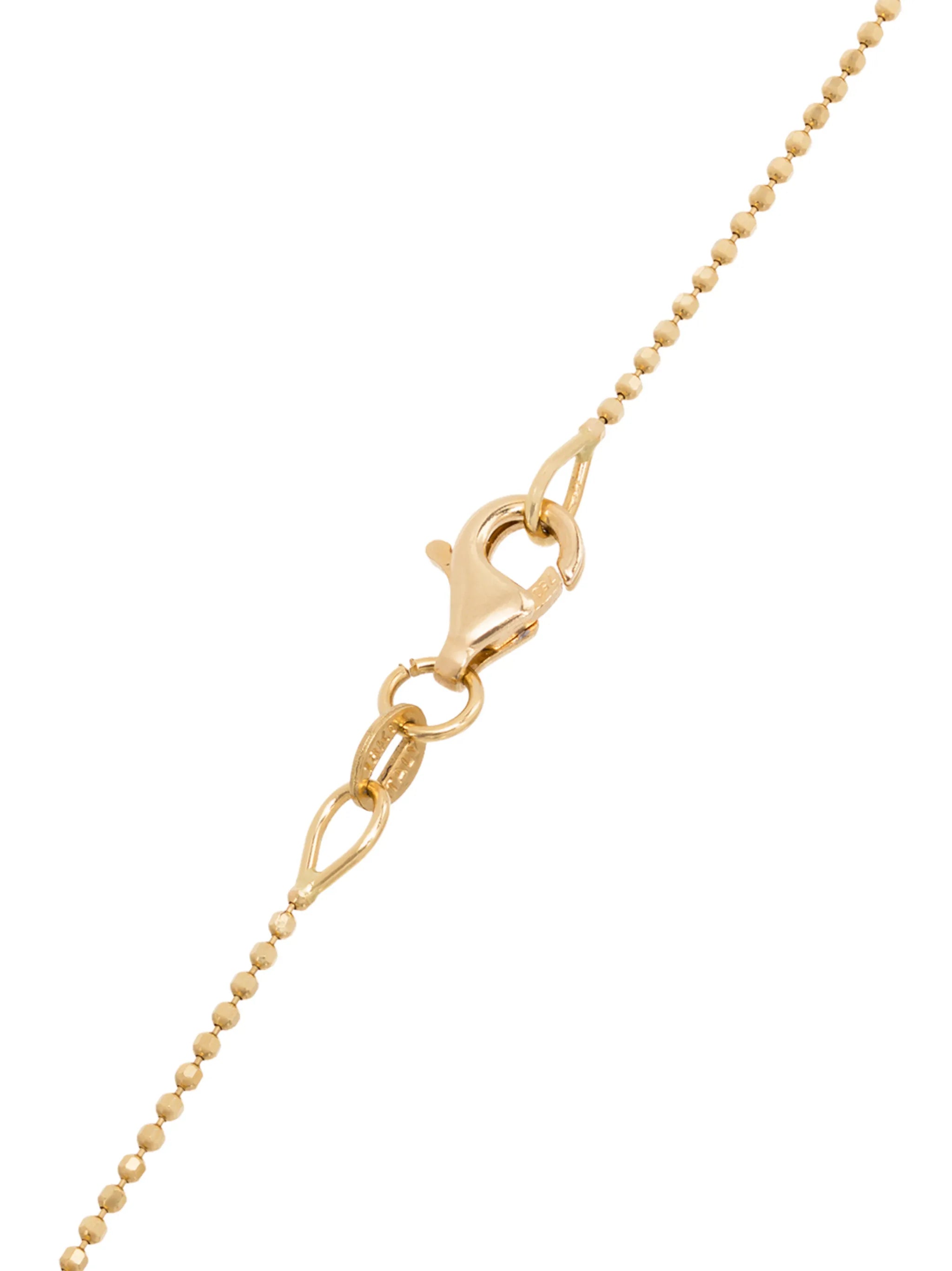 18kt yellow gold diamond star pendant