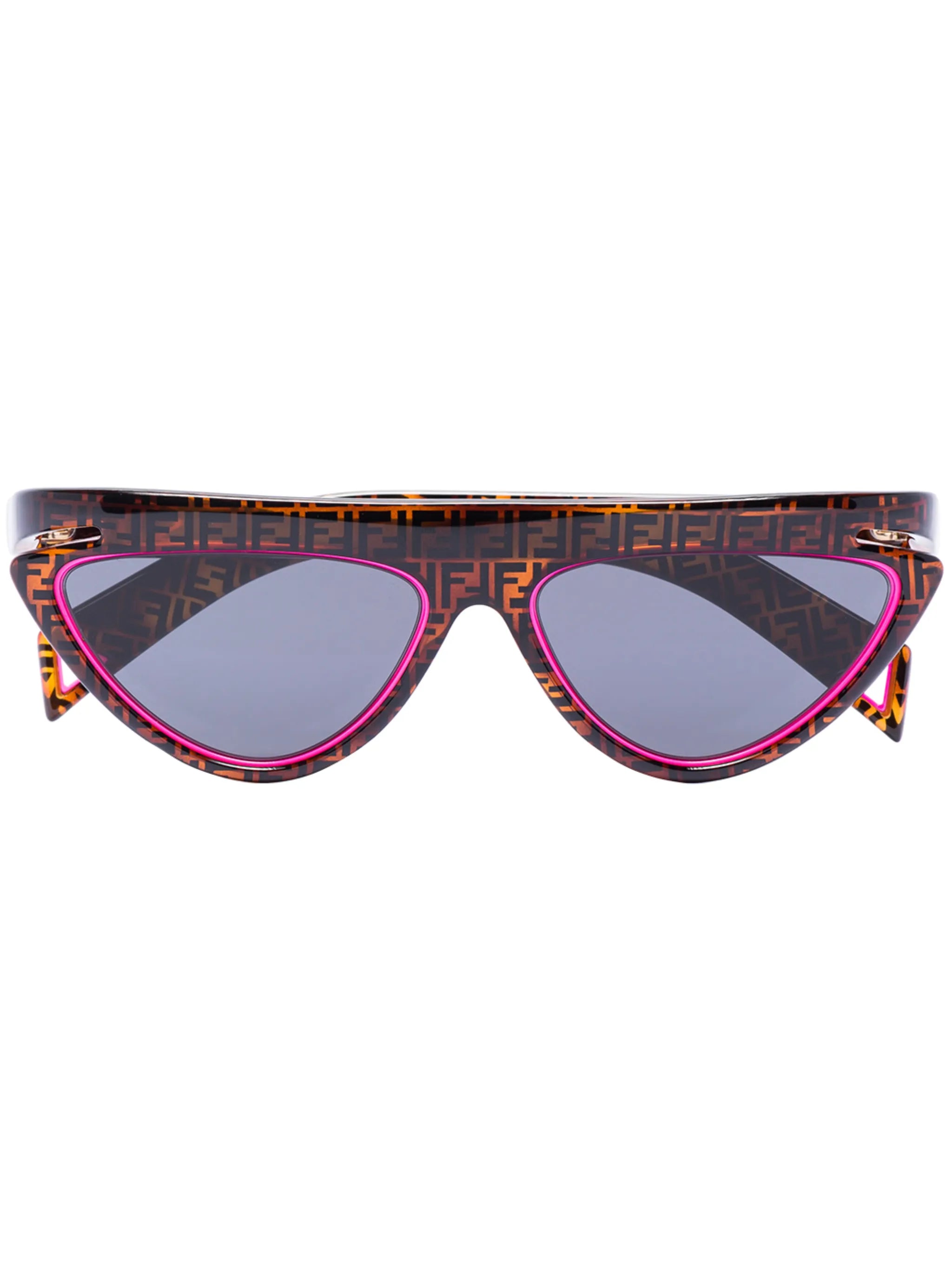 monogram print cat eye sunglasses