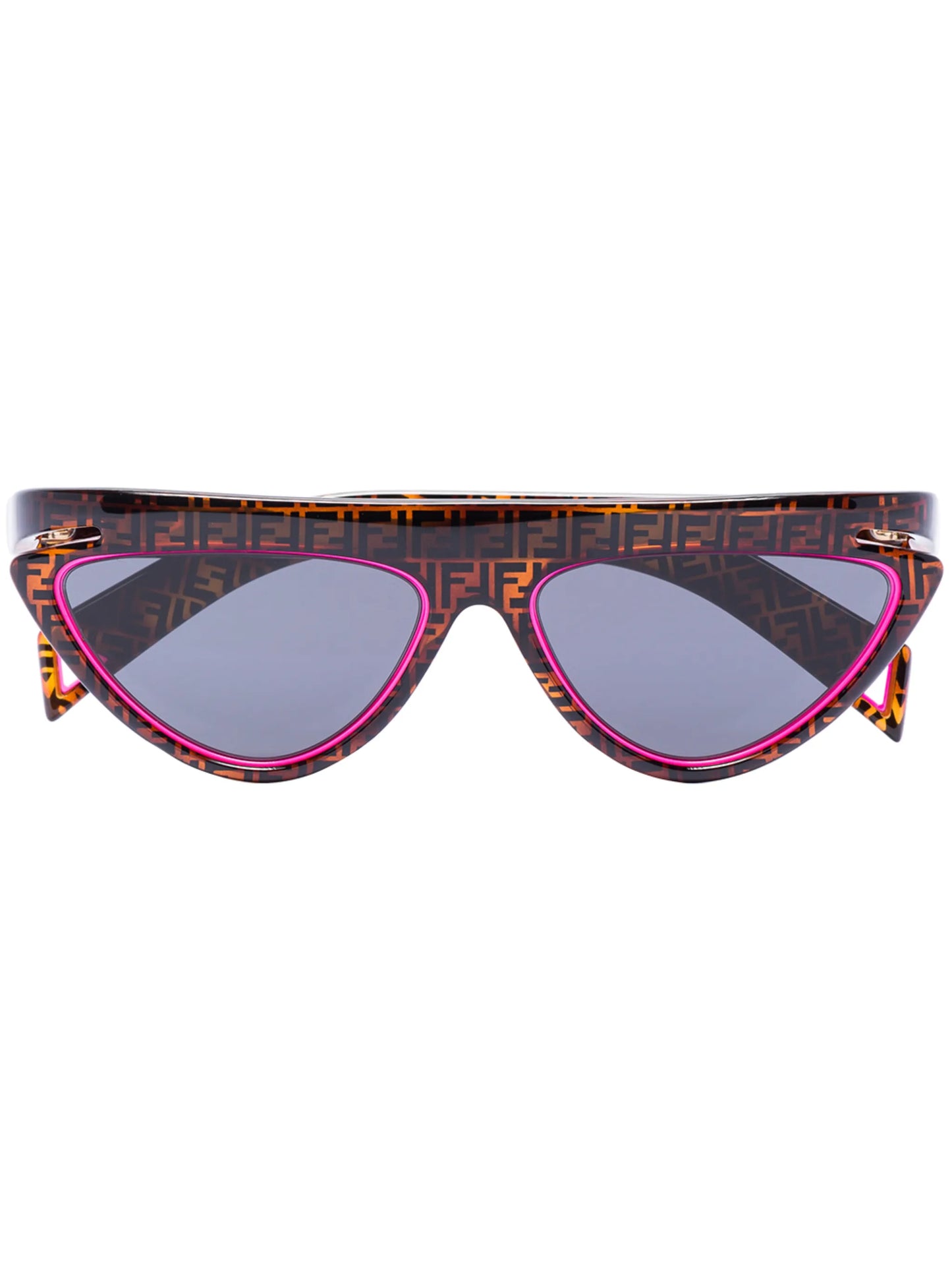 monogram print cat eye sunglasses