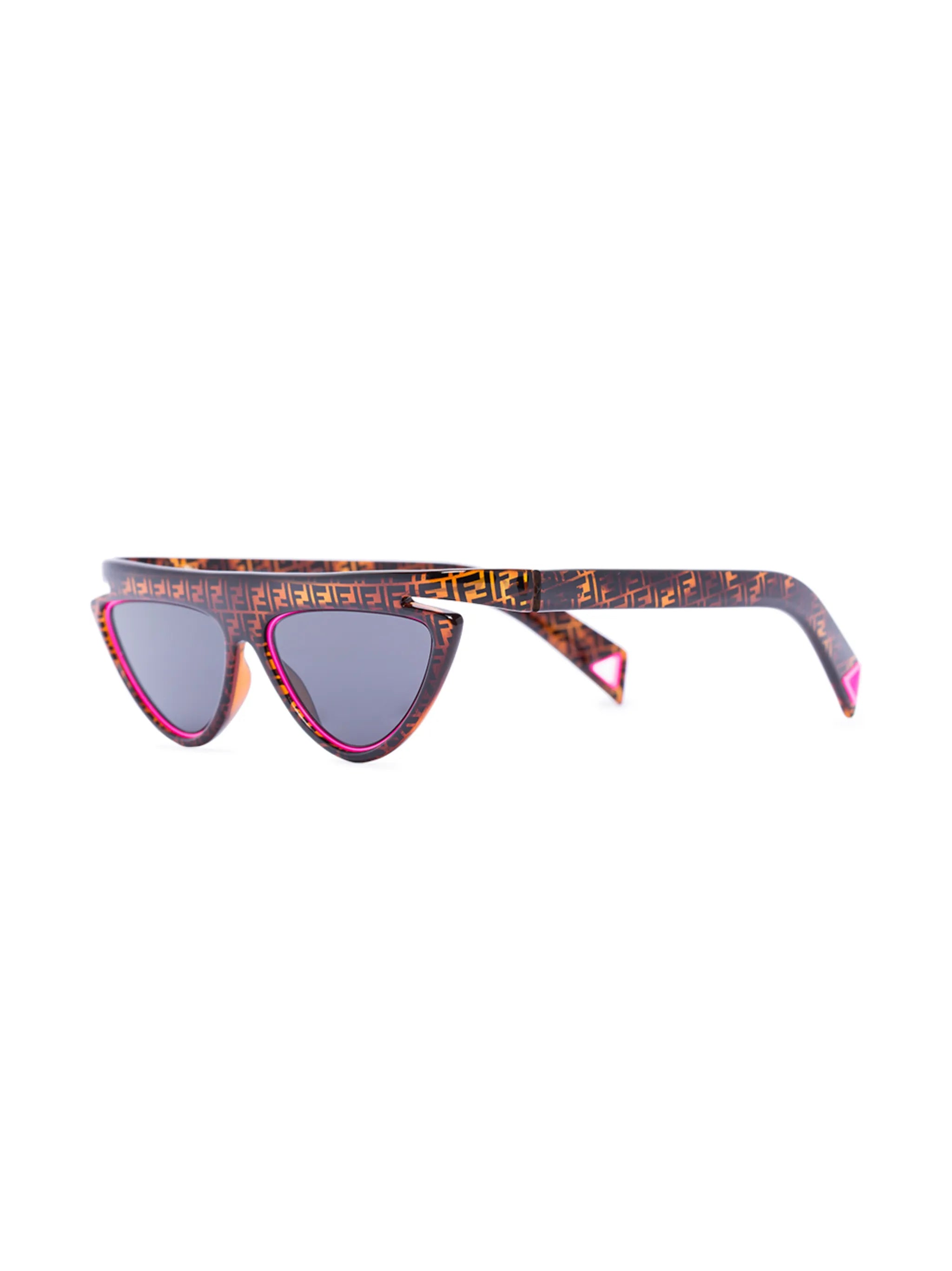 monogram print cat eye sunglasses