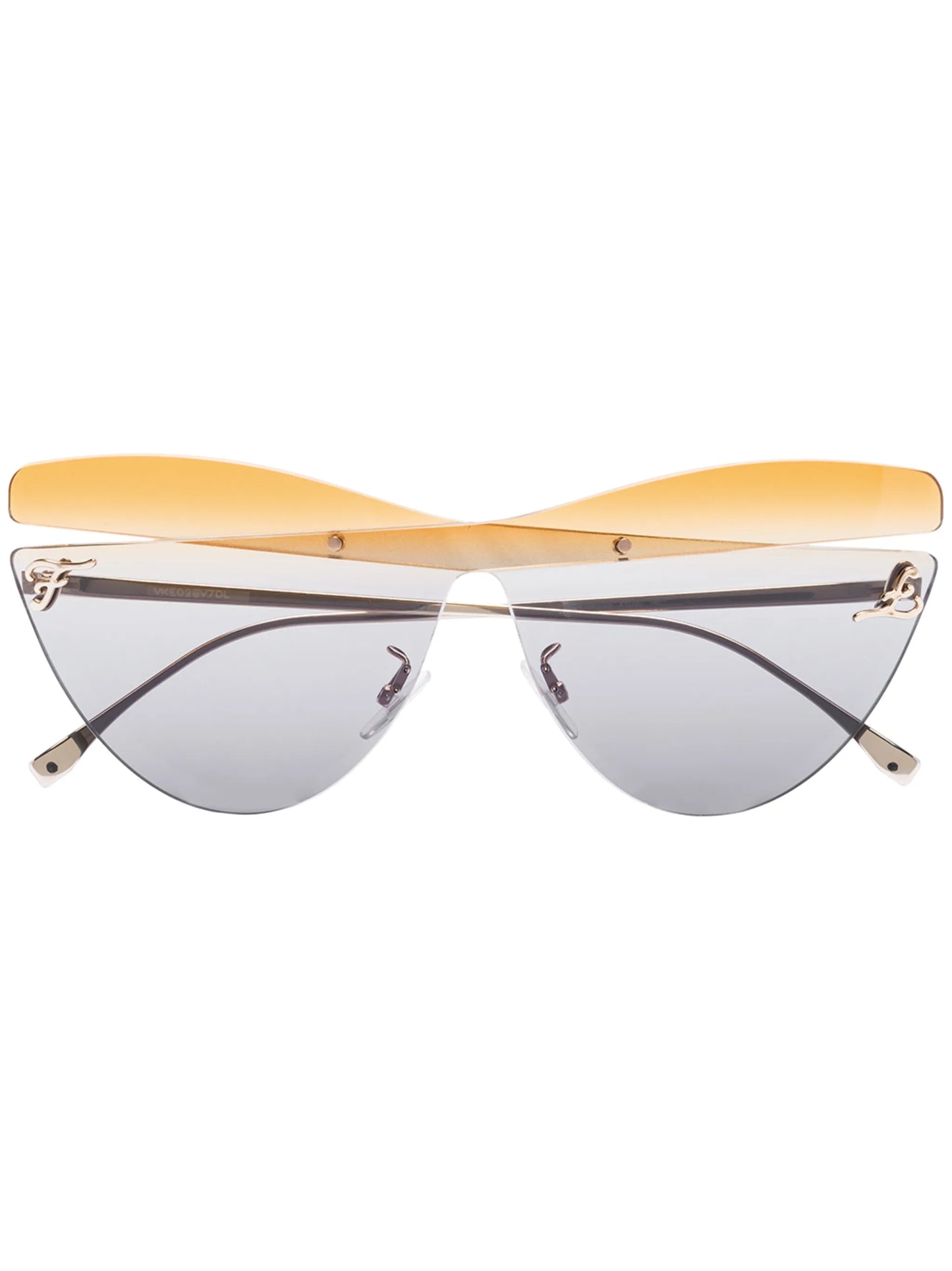 cut-out cat eye sunglasses