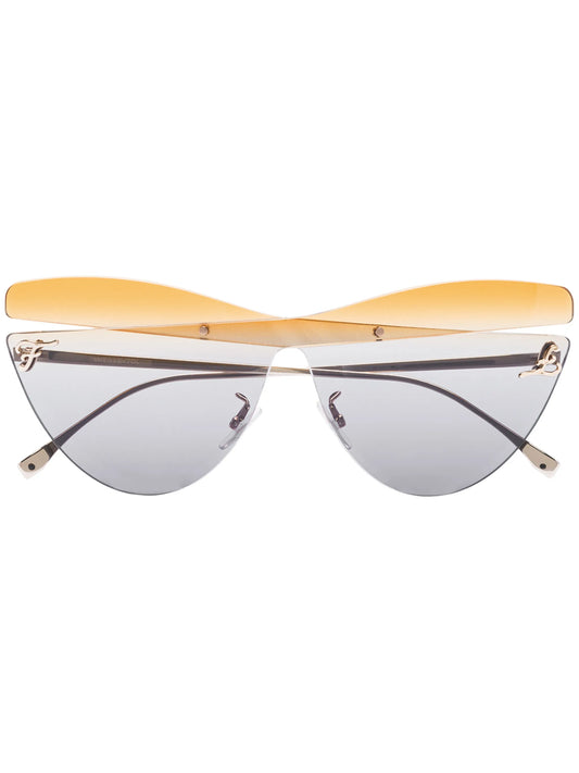 cut-out cat eye sunglasses