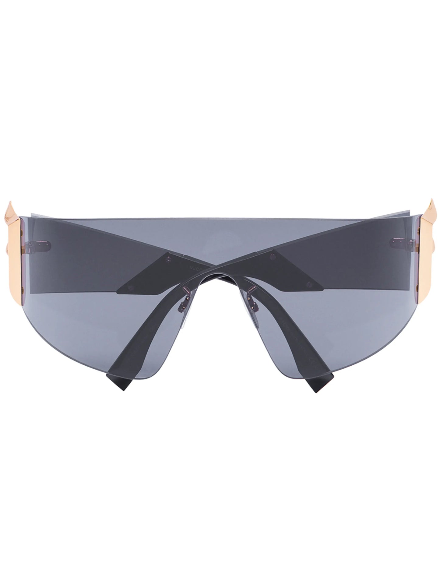 F solid visor sunglasses