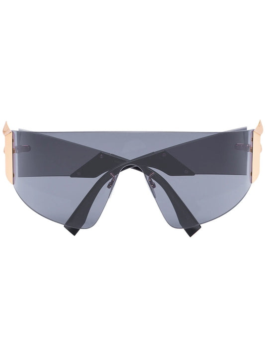 F solid visor sunglasses