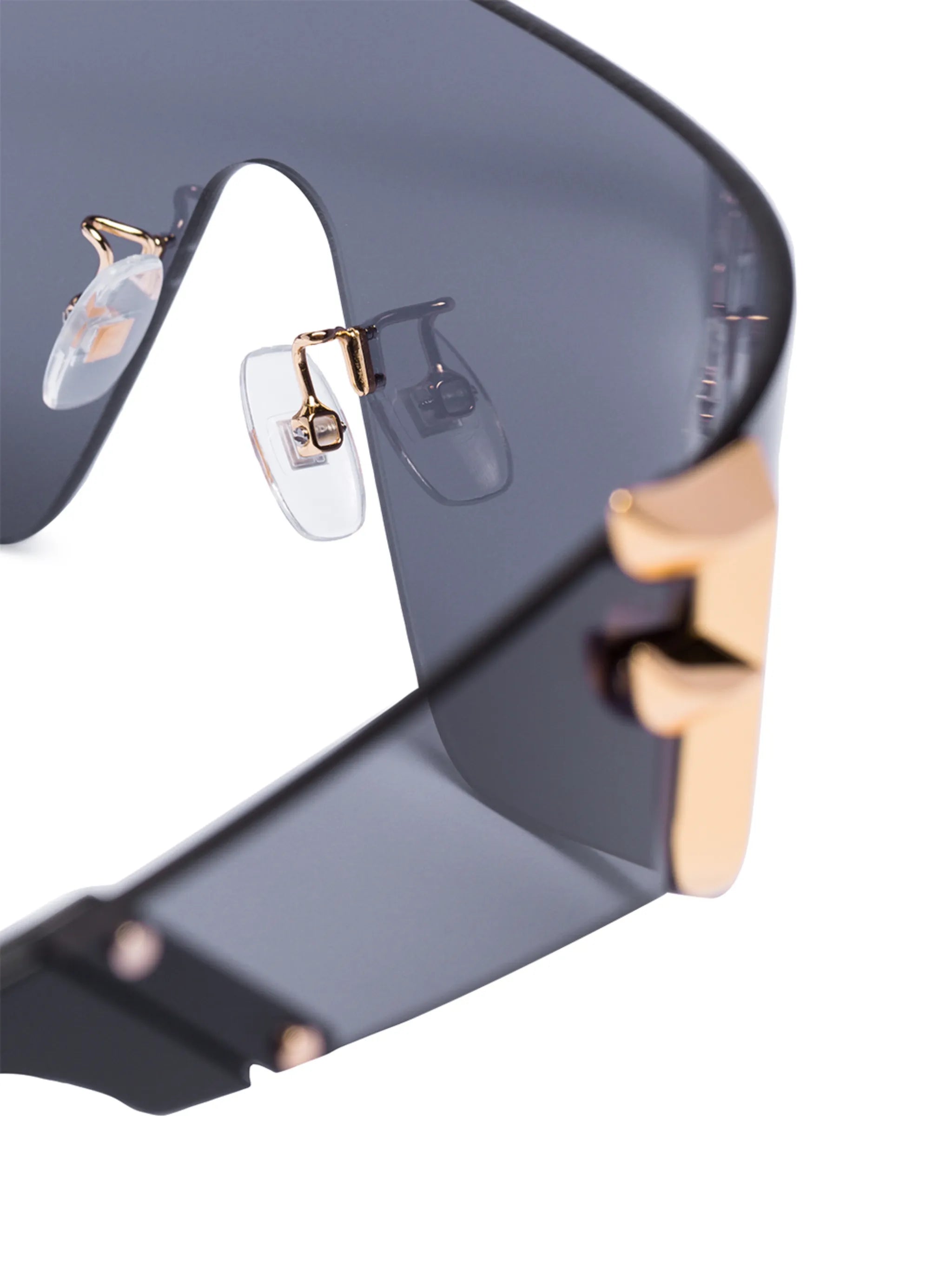 F solid visor sunglasses