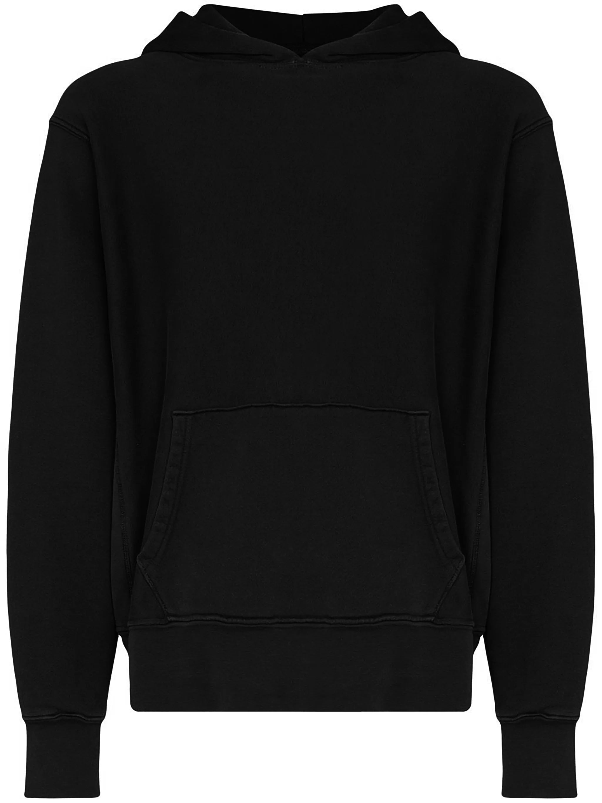 cropped cotton hoodie