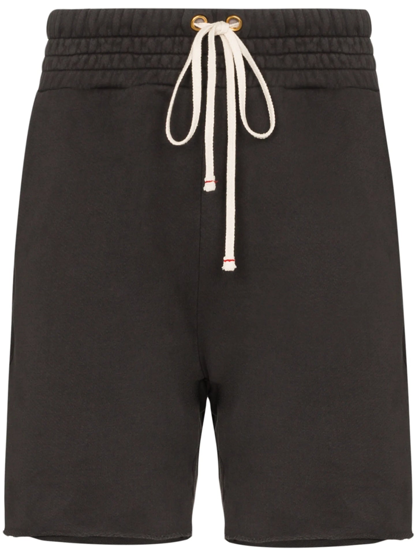 raw hem drawstring shorts