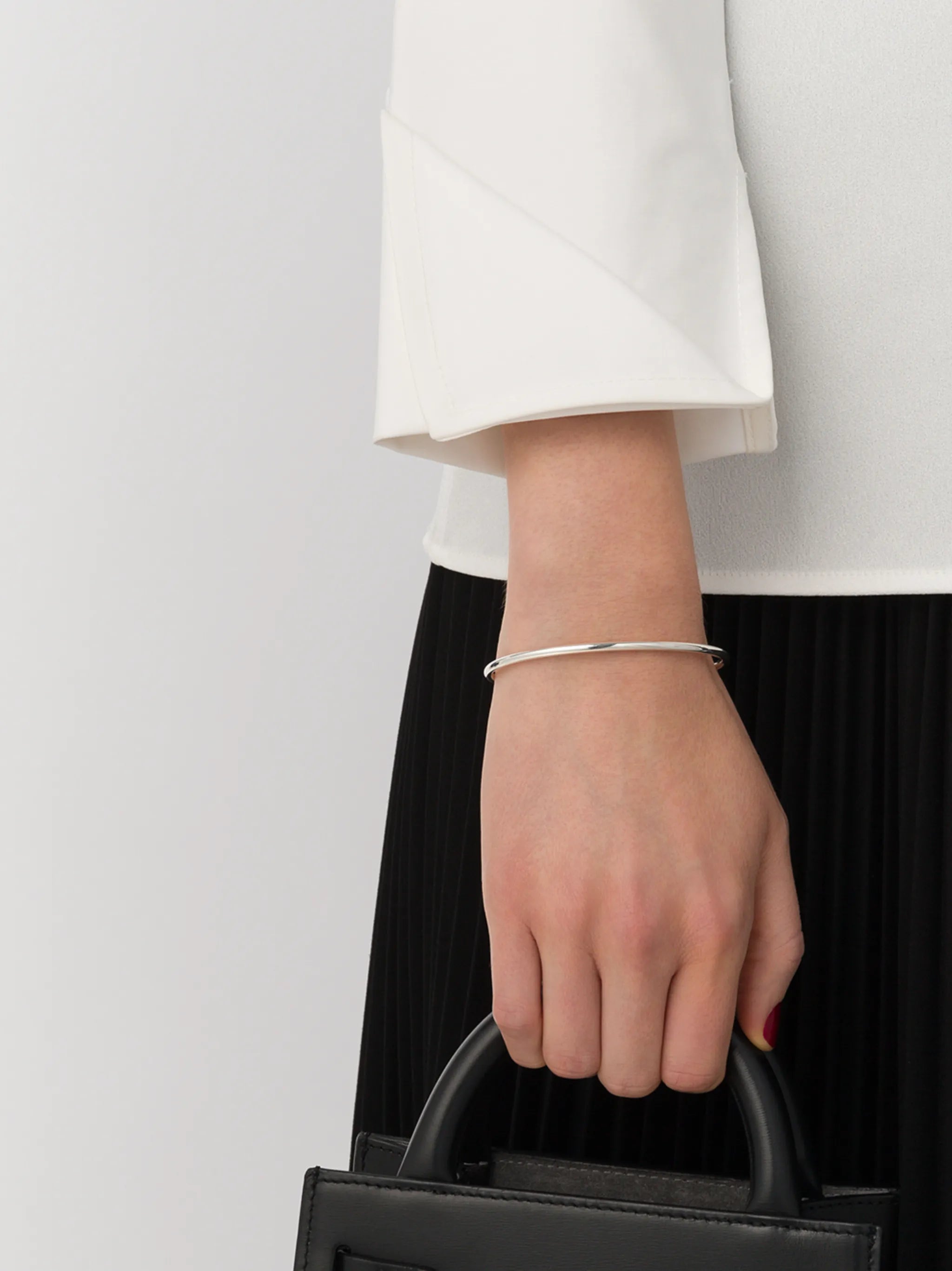polished bangle bracelet