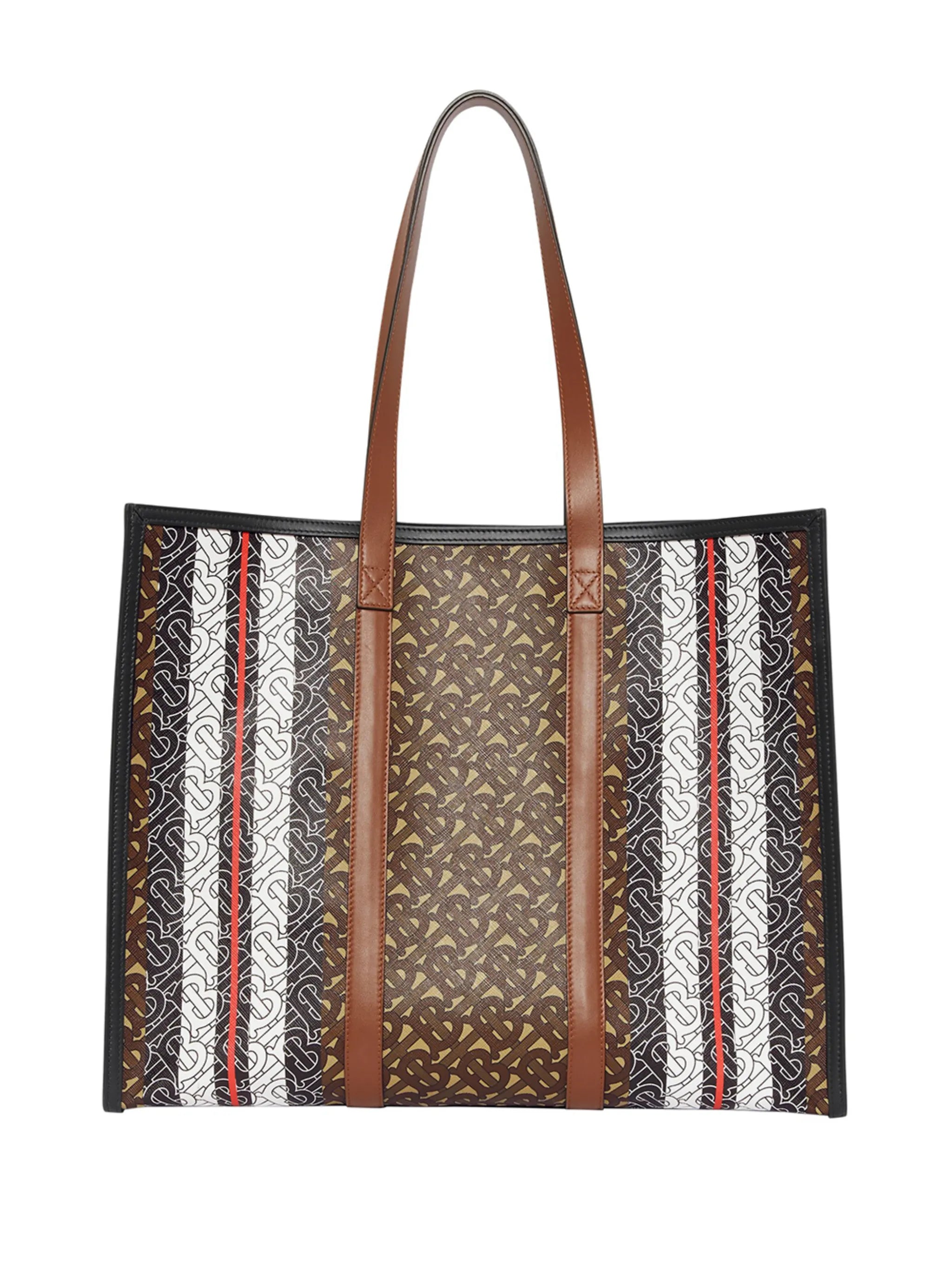 Monogram Stripe tote bag