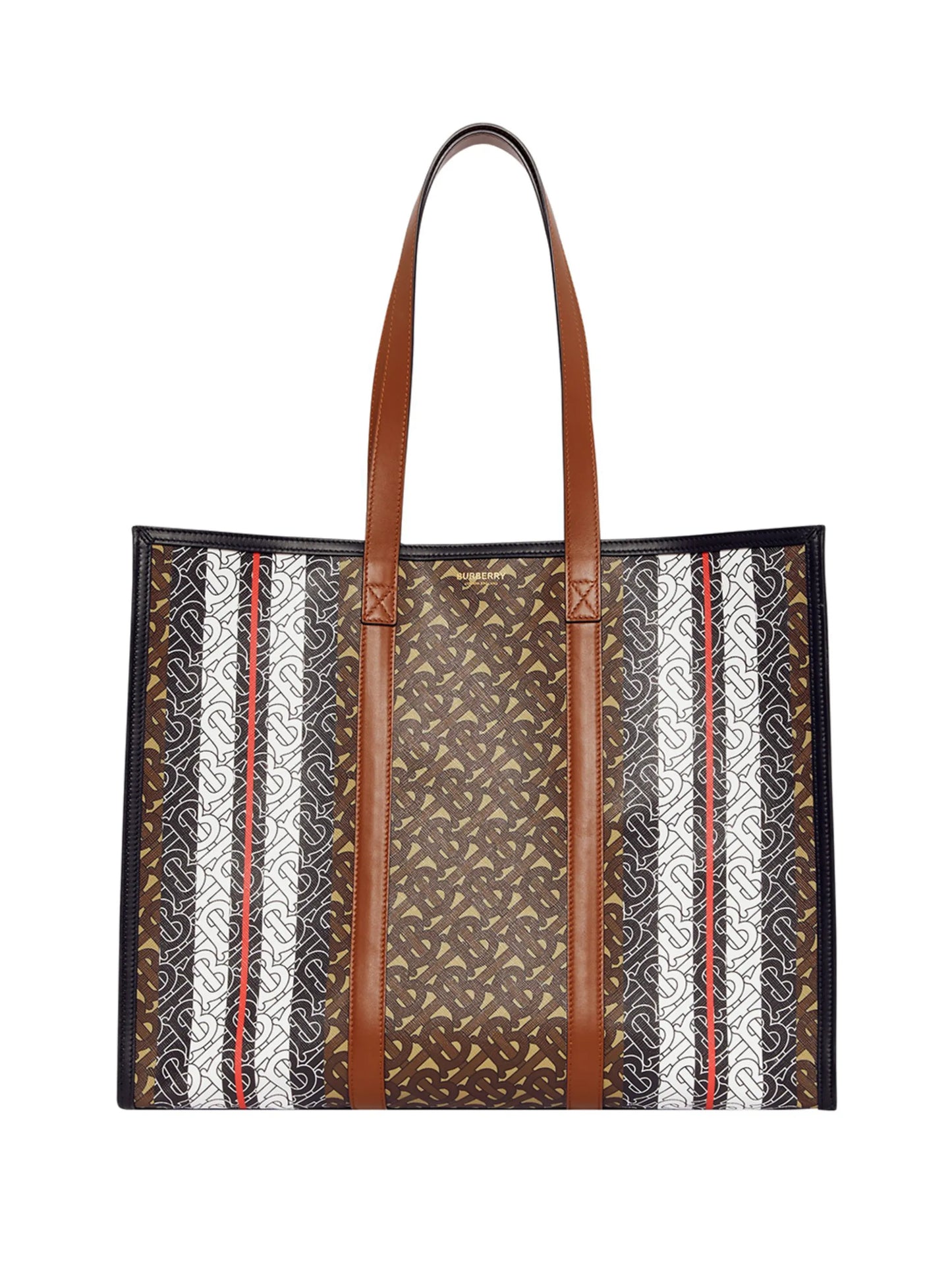 Monogram Stripe tote bag