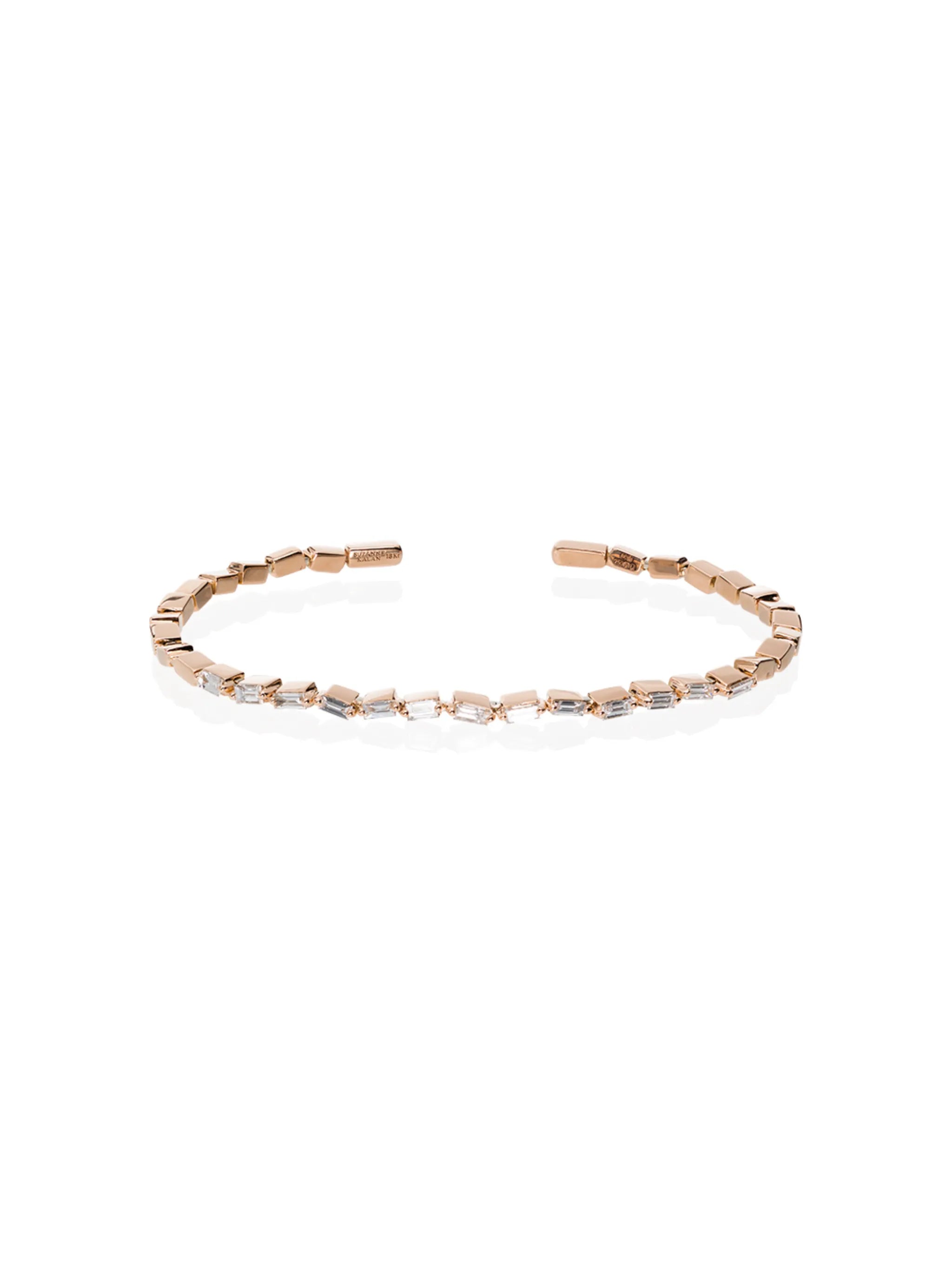 Fireworks 18kt rose gold diamond cuff
