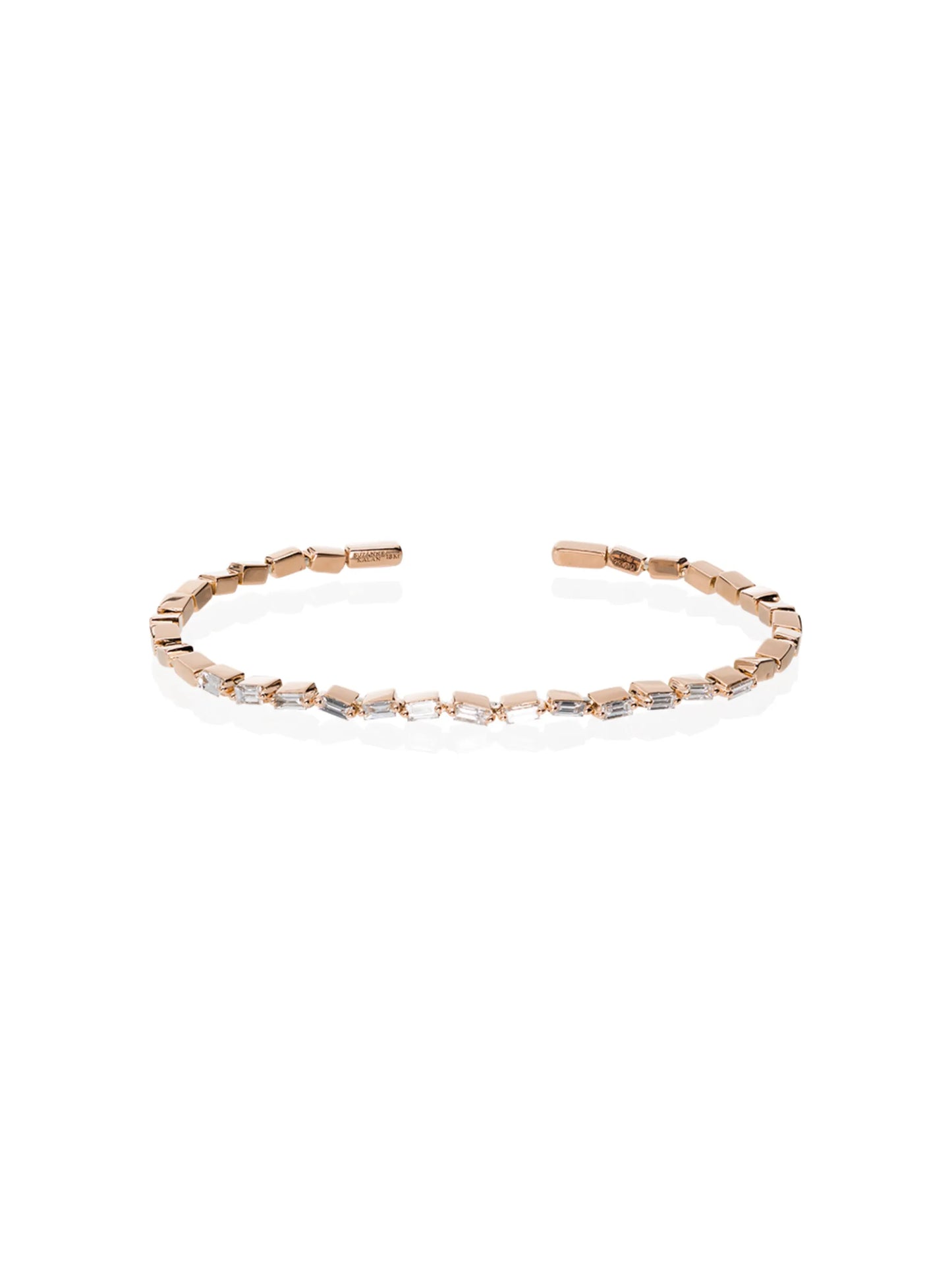 Fireworks 18kt rose gold diamond cuff