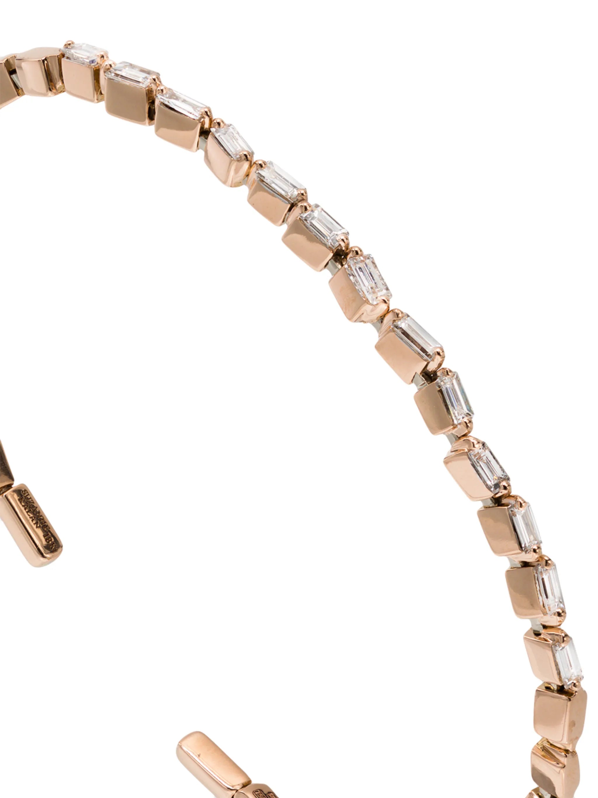 Fireworks 18kt rose gold diamond cuff