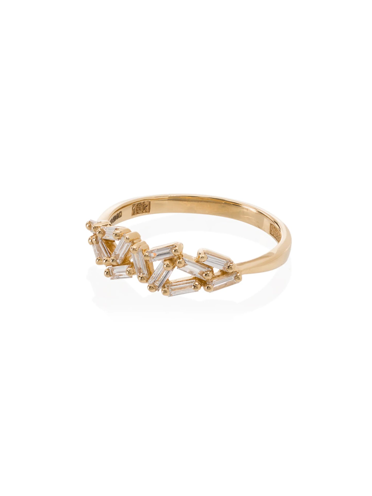 18kt gold Cluster diamond ring