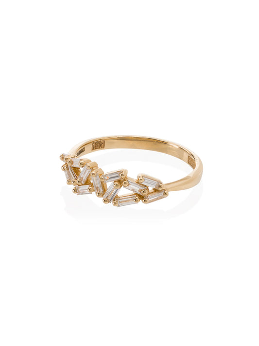 18kt gold Cluster diamond ring