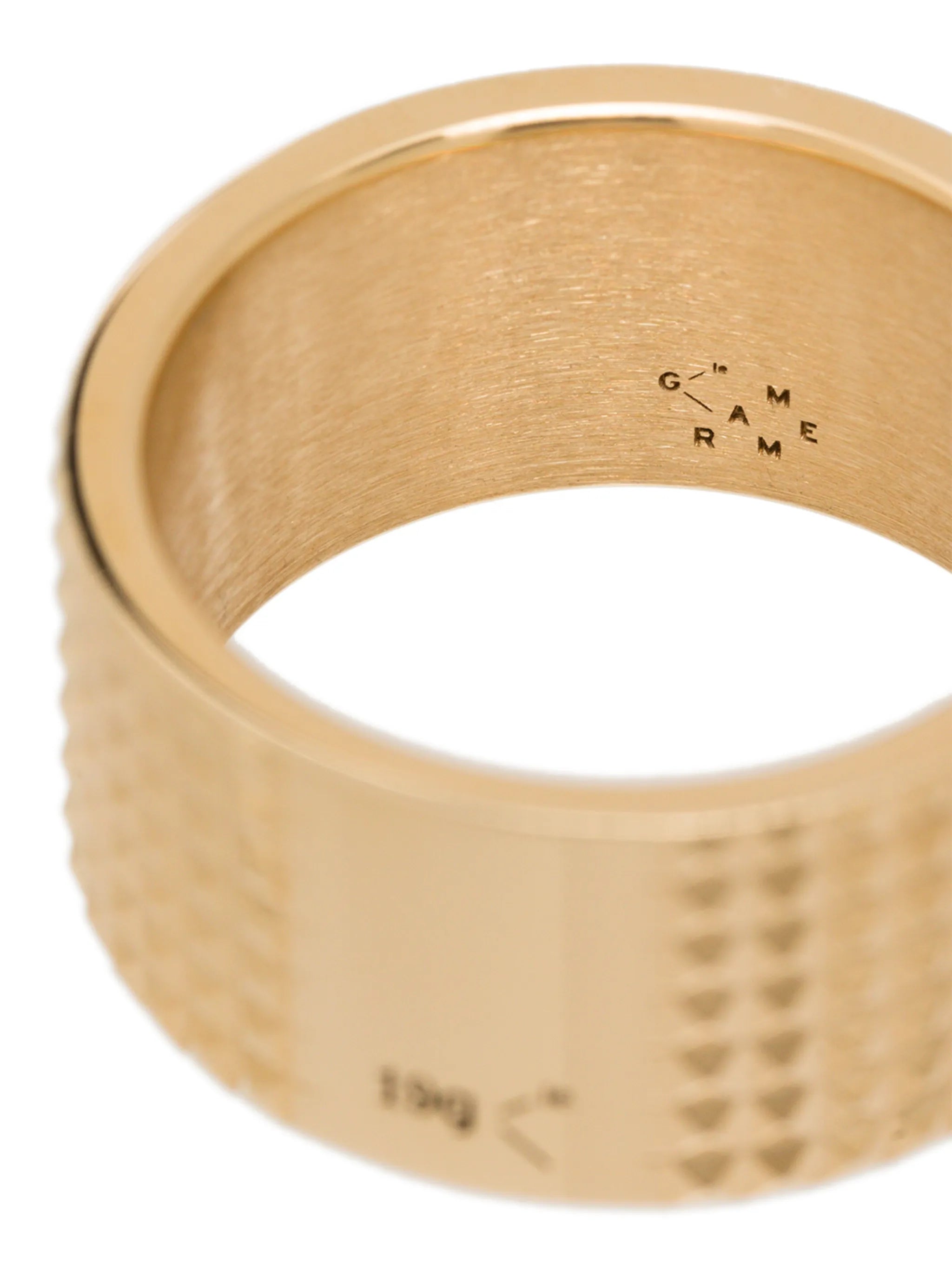 Guilloche smooth ring