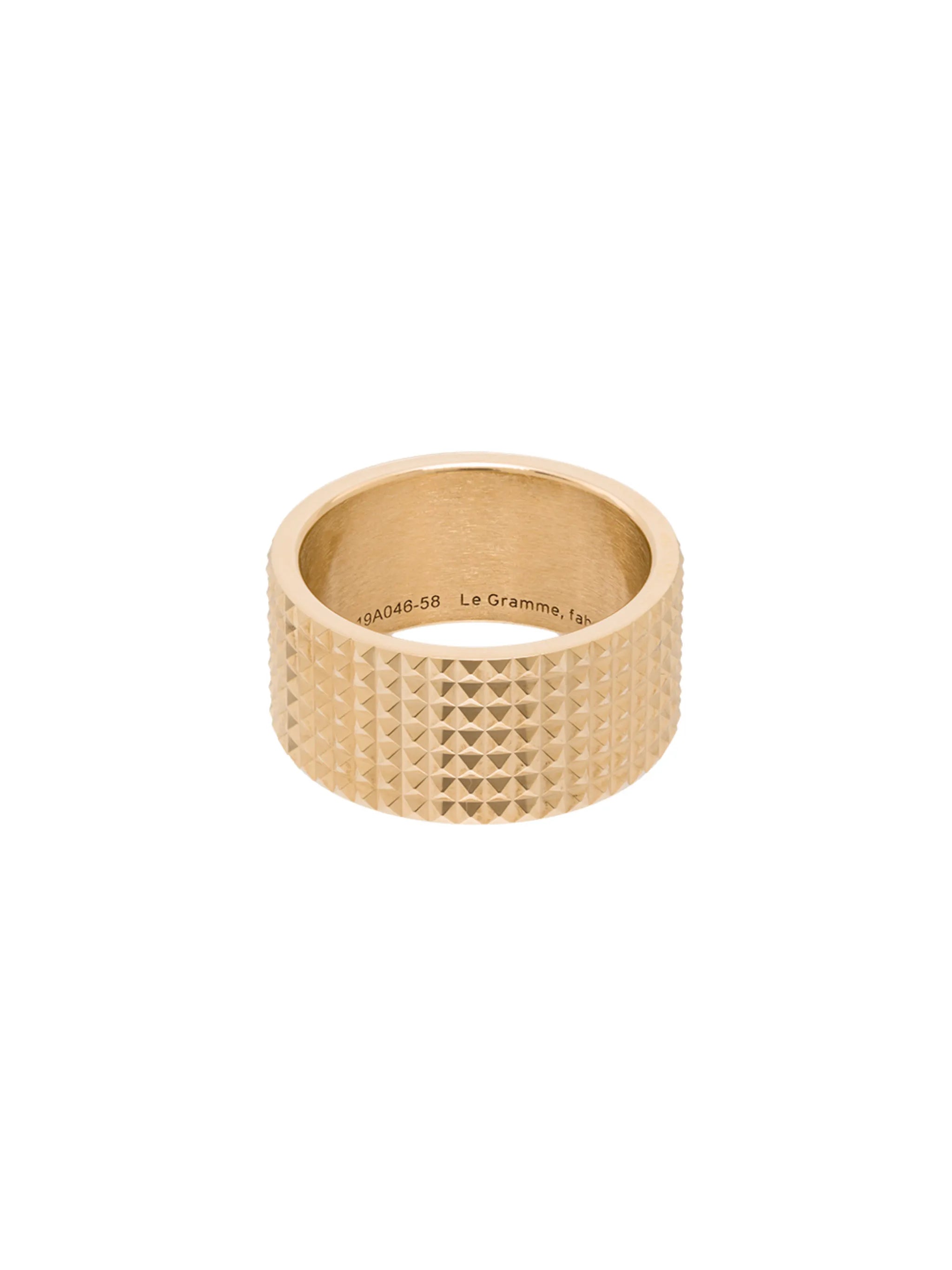Guilloche smooth ring