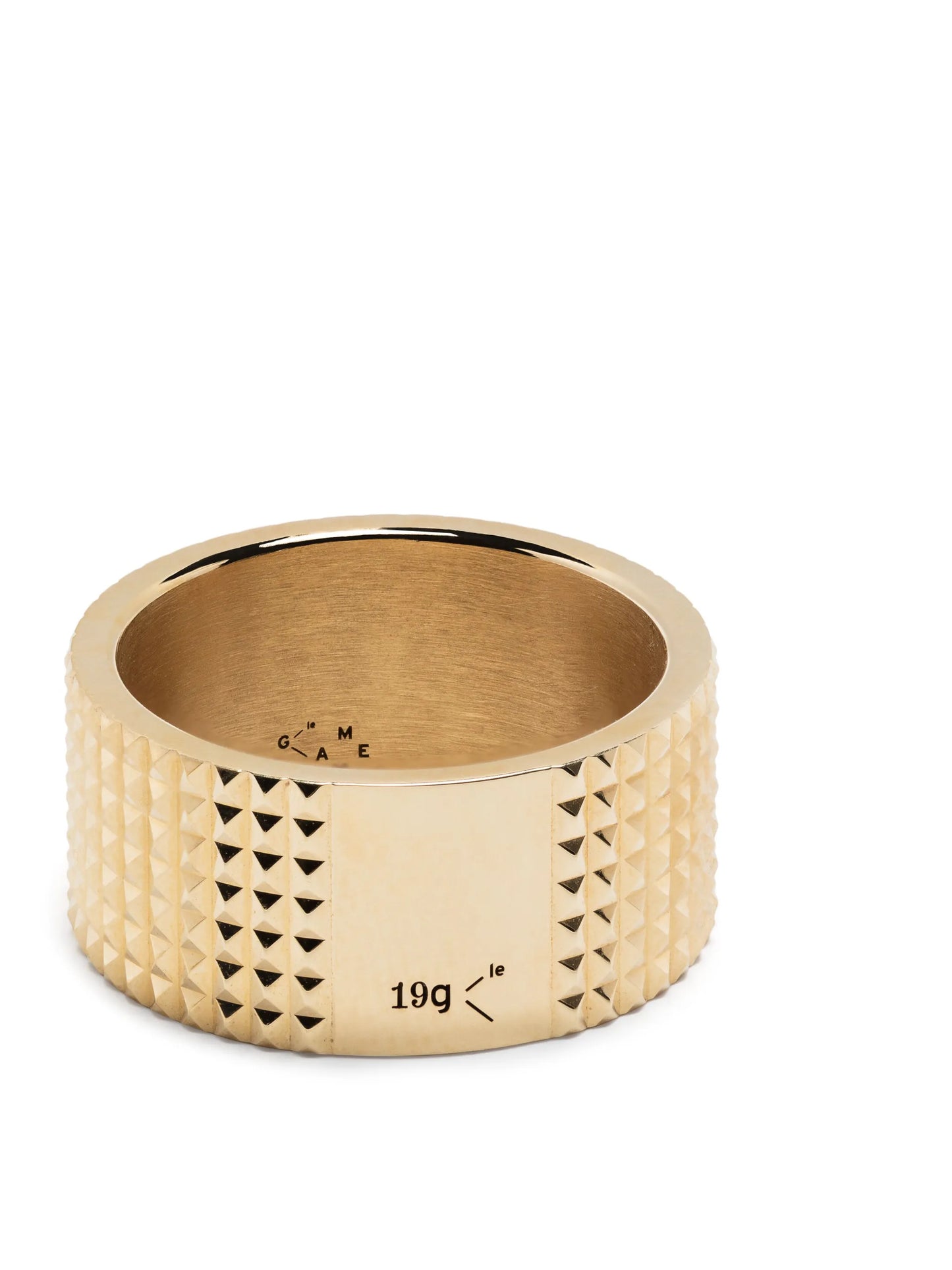 Guilloche smooth ring
