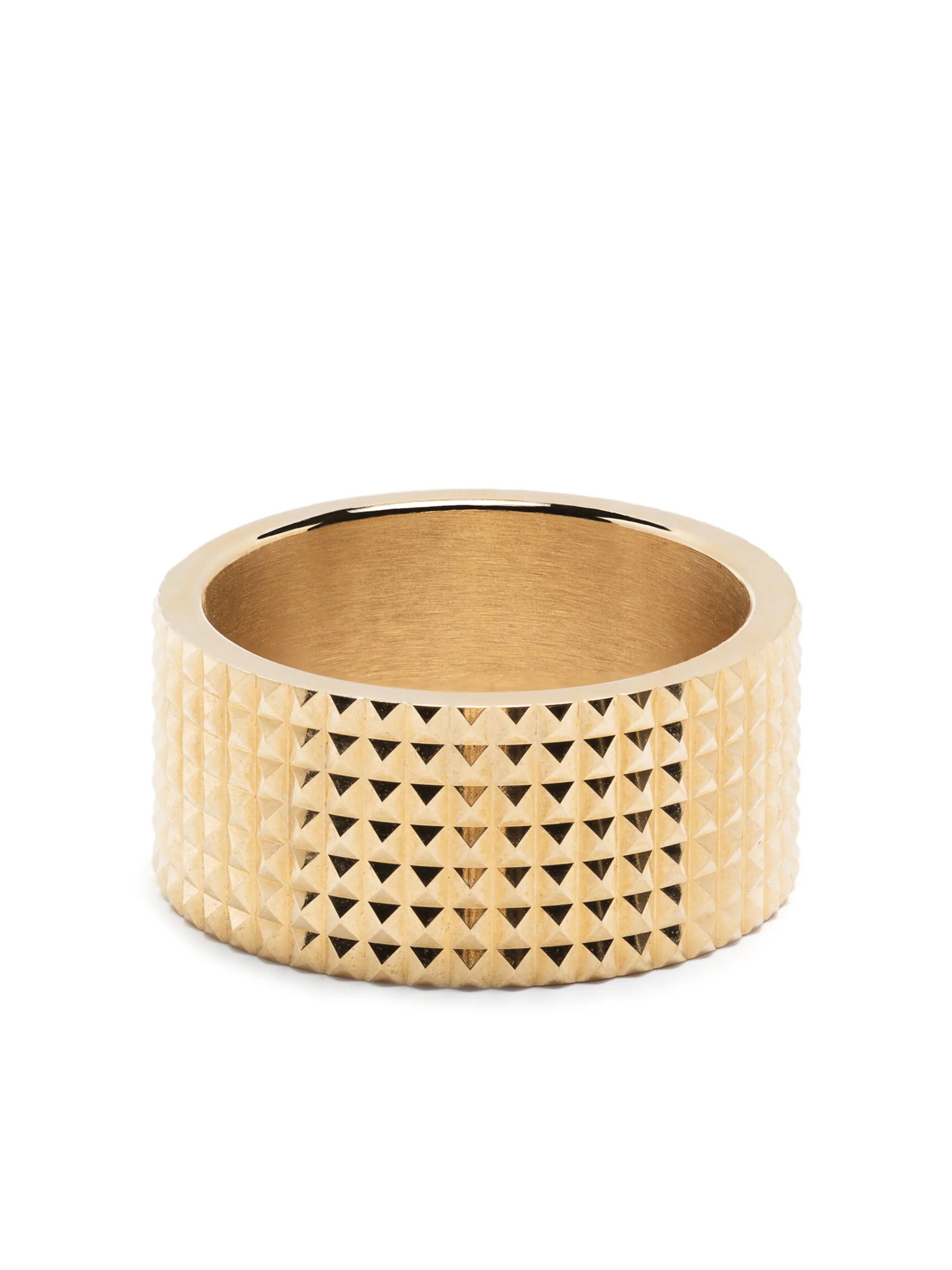Guilloche smooth ring