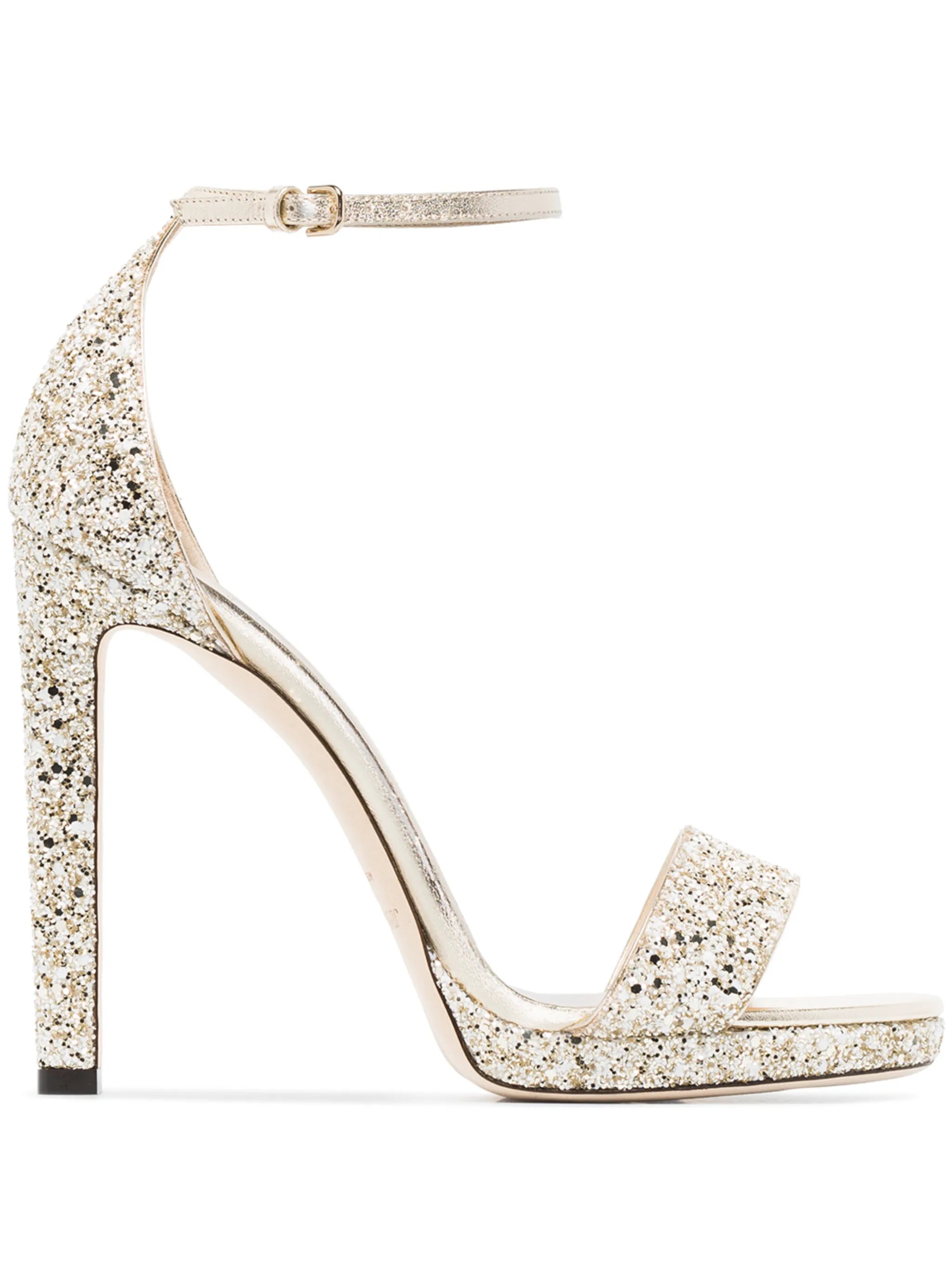 Misty 120mm glitter sandals