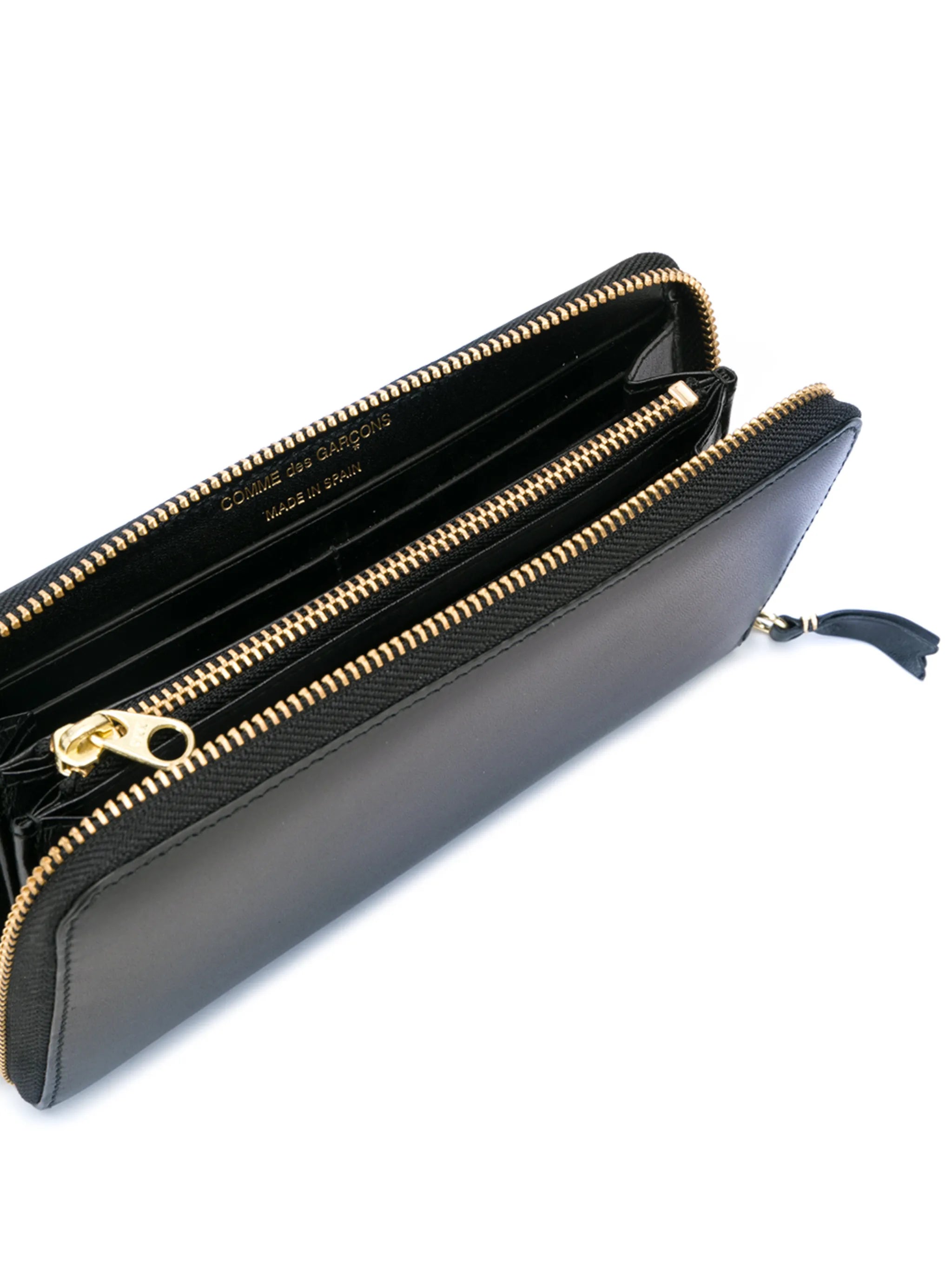 zip-around leather wallet