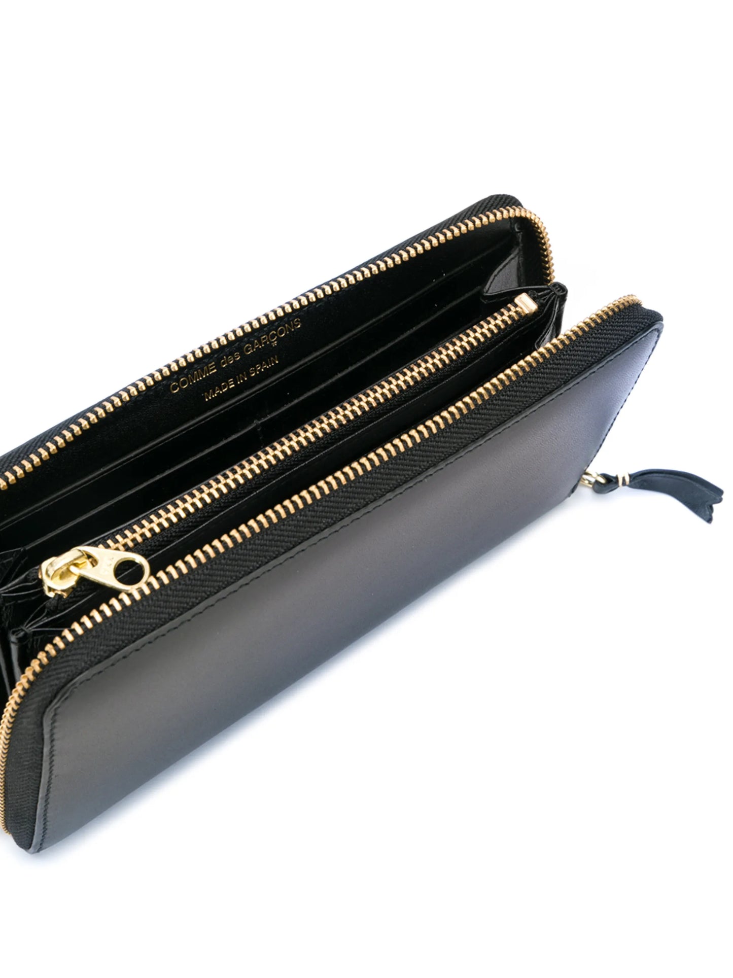 zip-around leather wallet