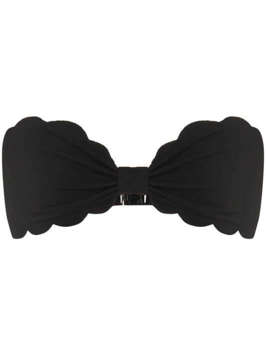 Antibes scalloped-edge bikini top