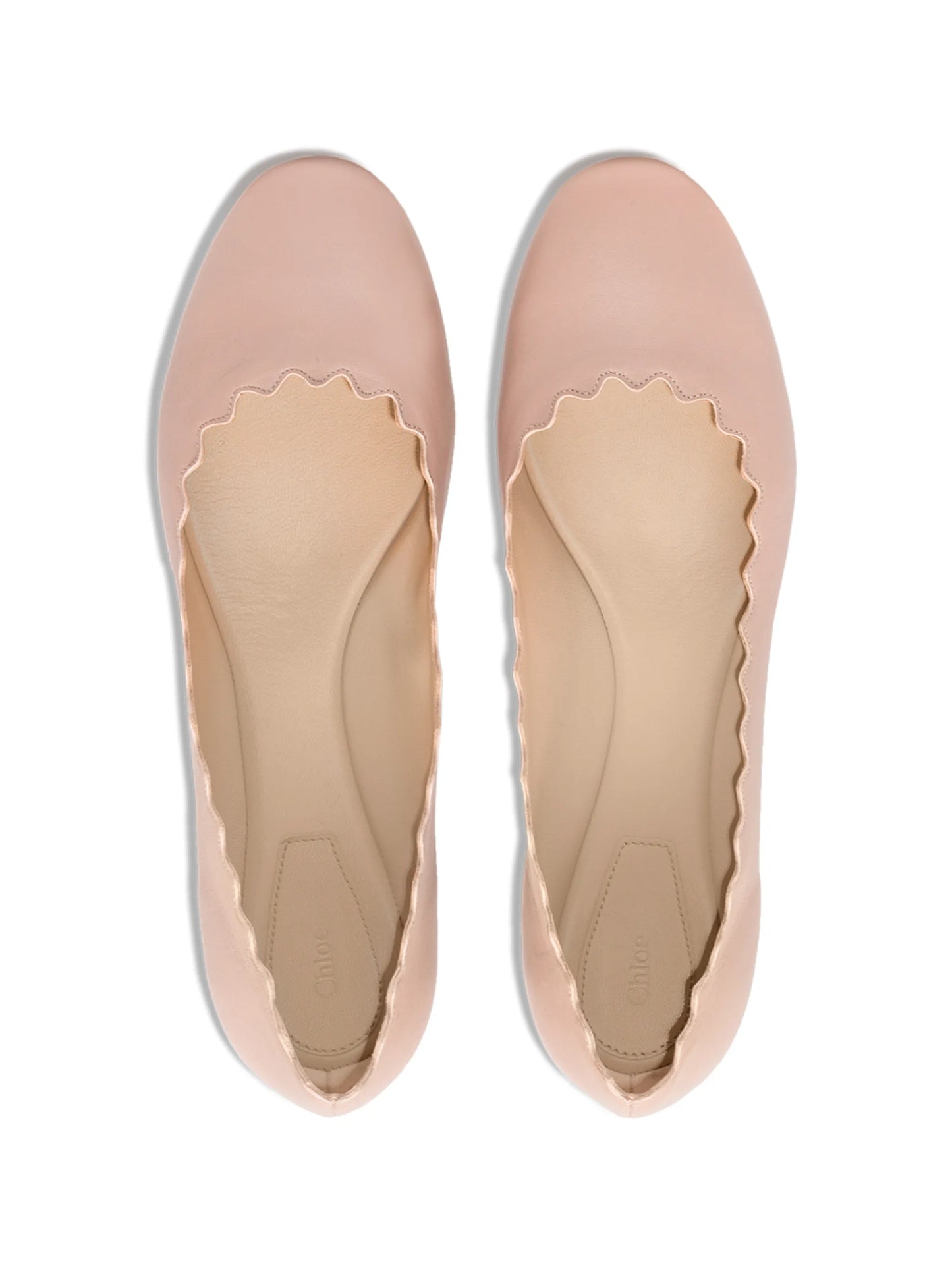 Lauren leather ballerina shoes