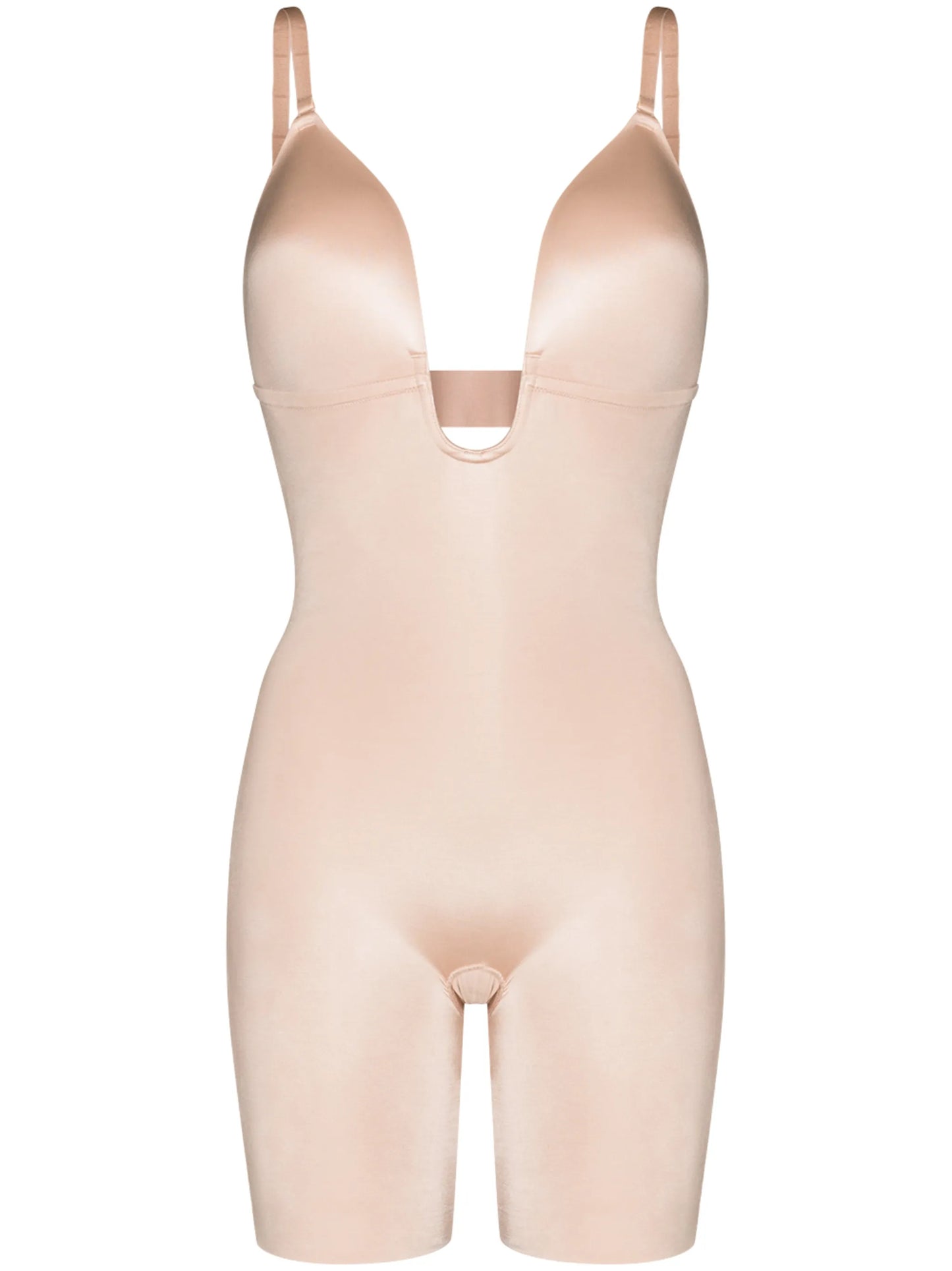 Suit Your Fancy plunge mid-thigh bodysuit