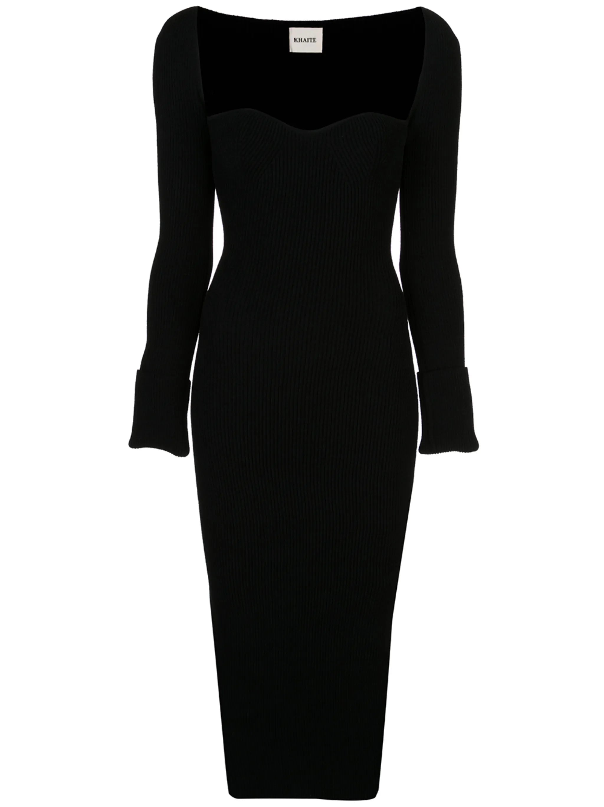 Beth ribbed-knit dress