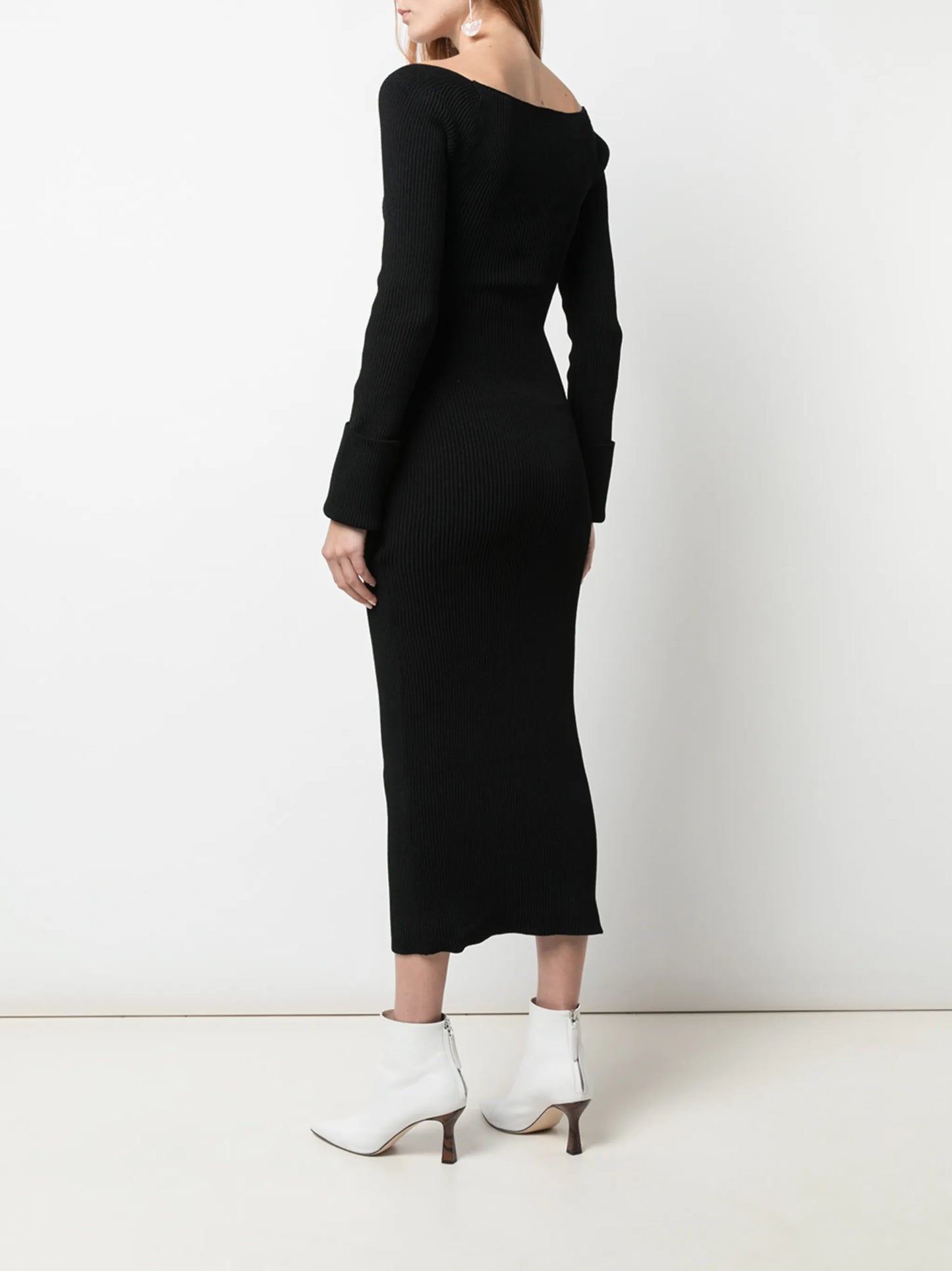Beth ribbed-knit dress