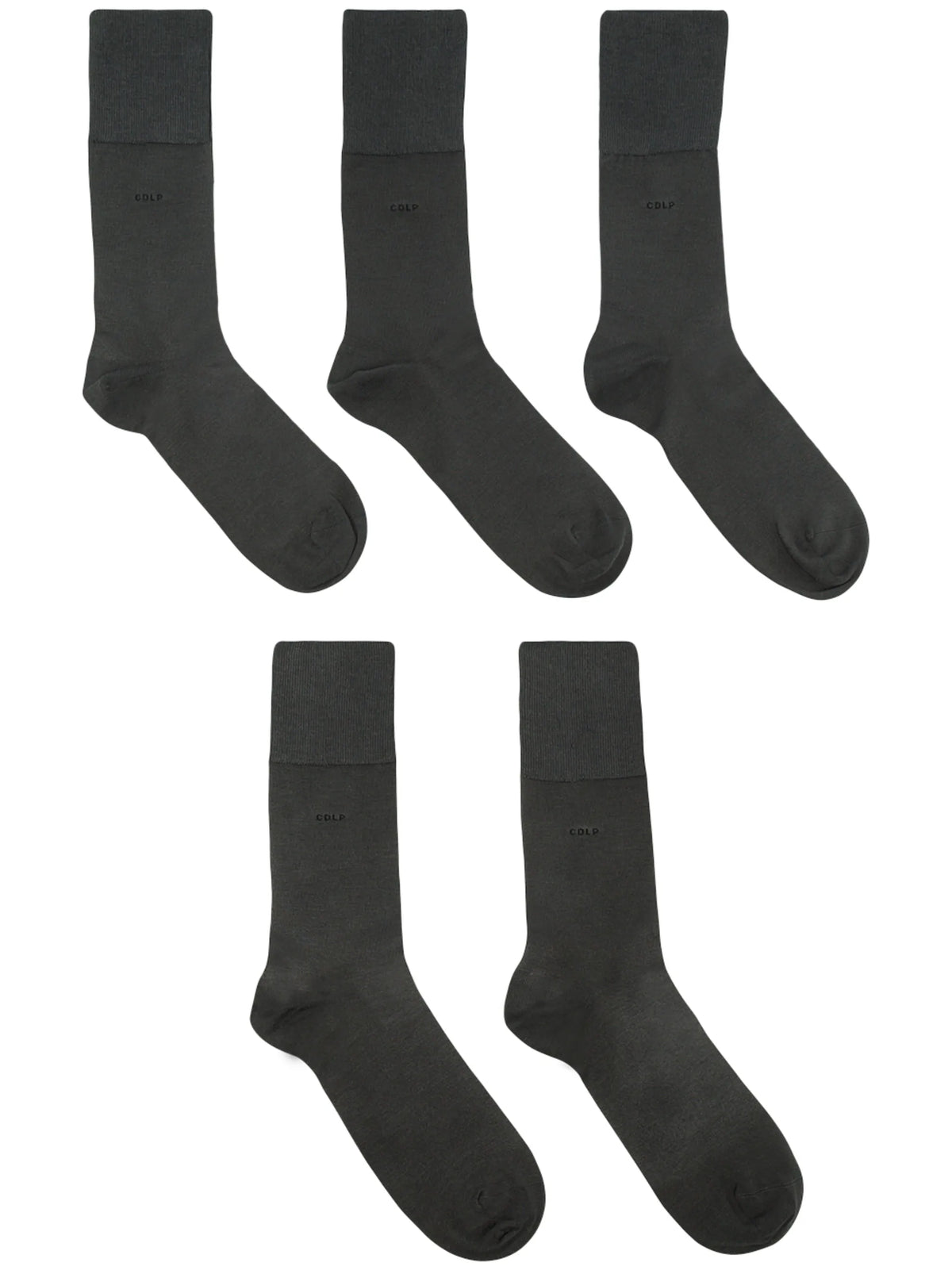 five-pack logo ankle sock set