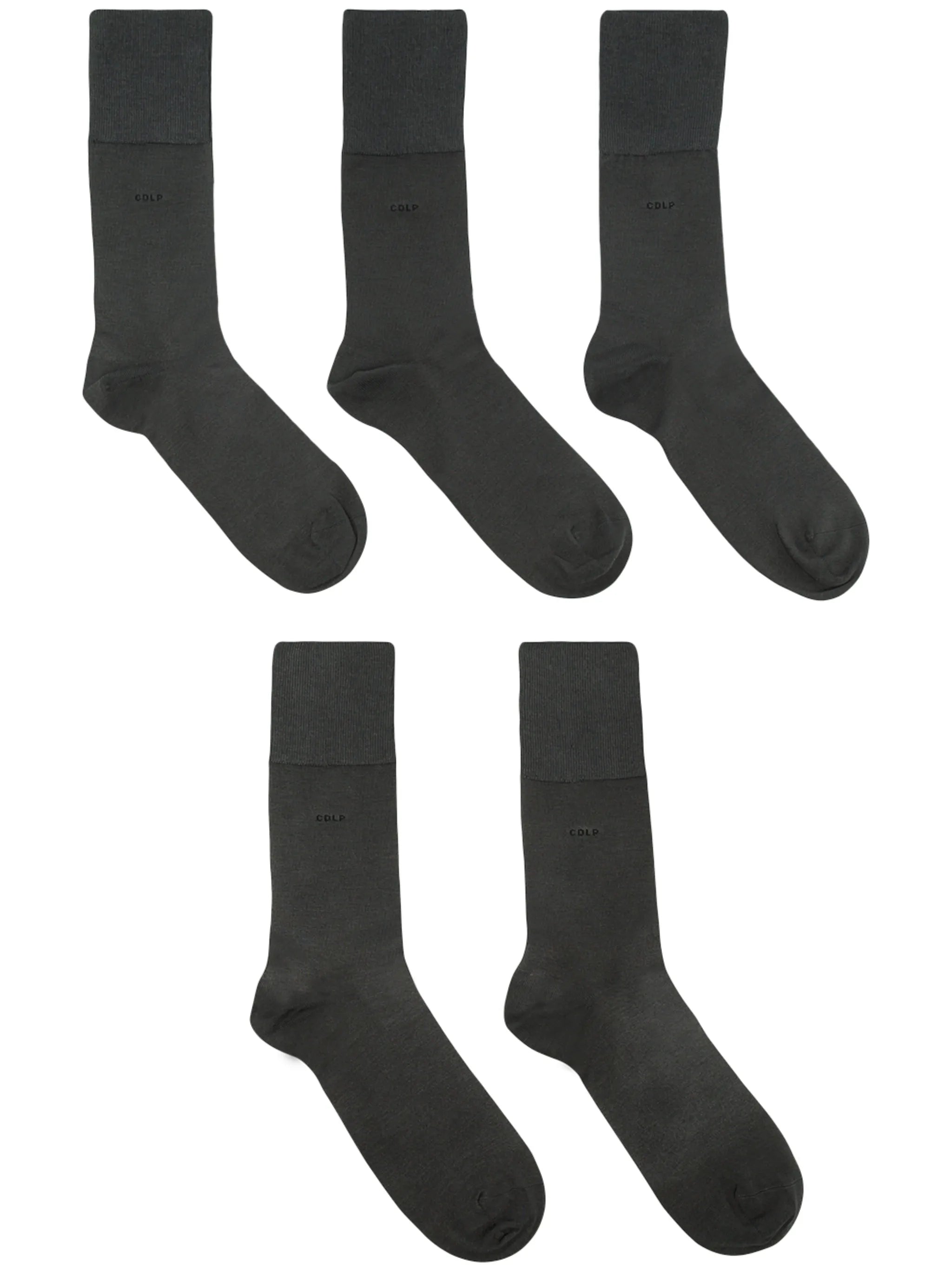 five-pack logo ankle sock set