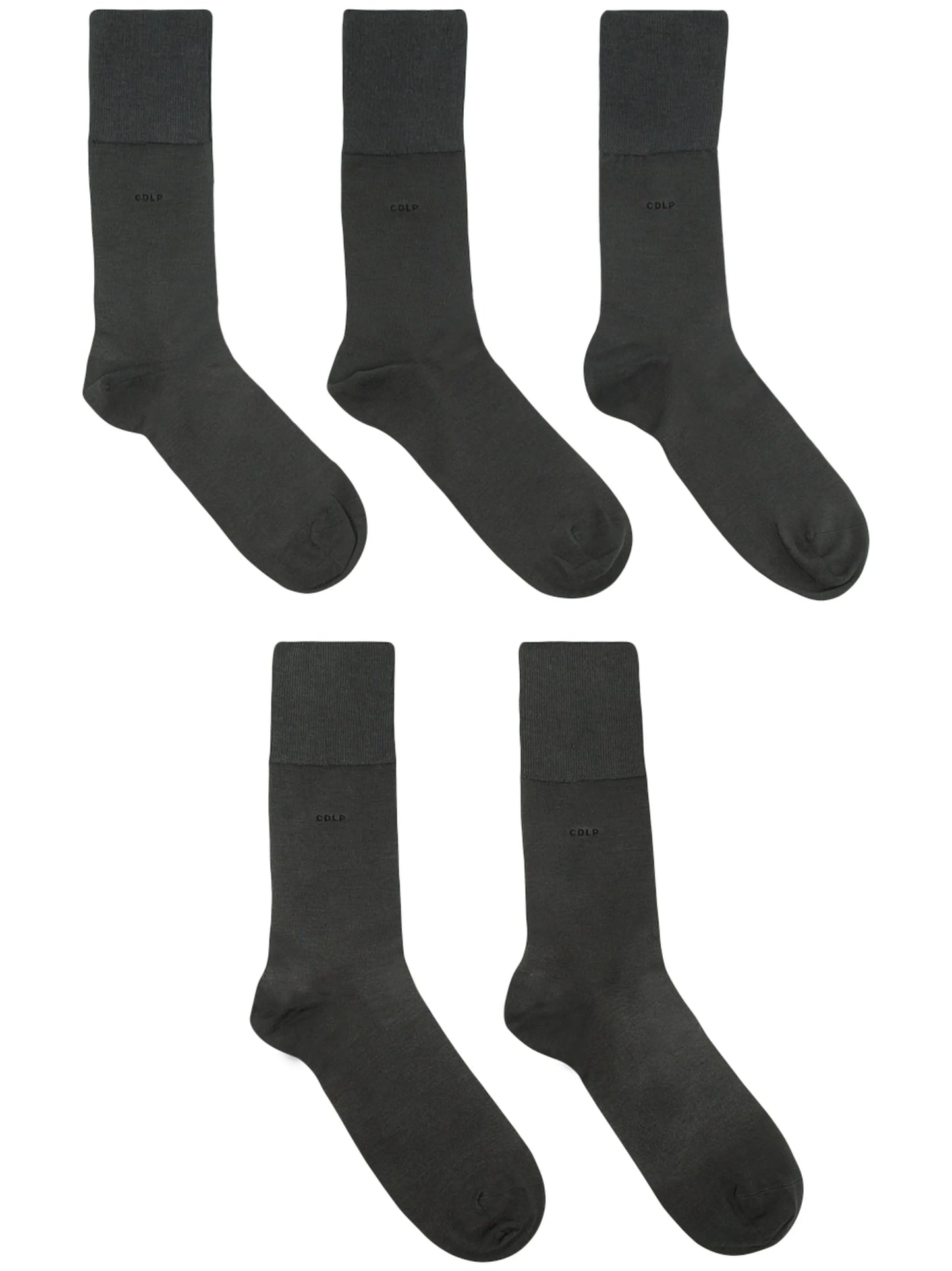 five-pack logo ankle sock set