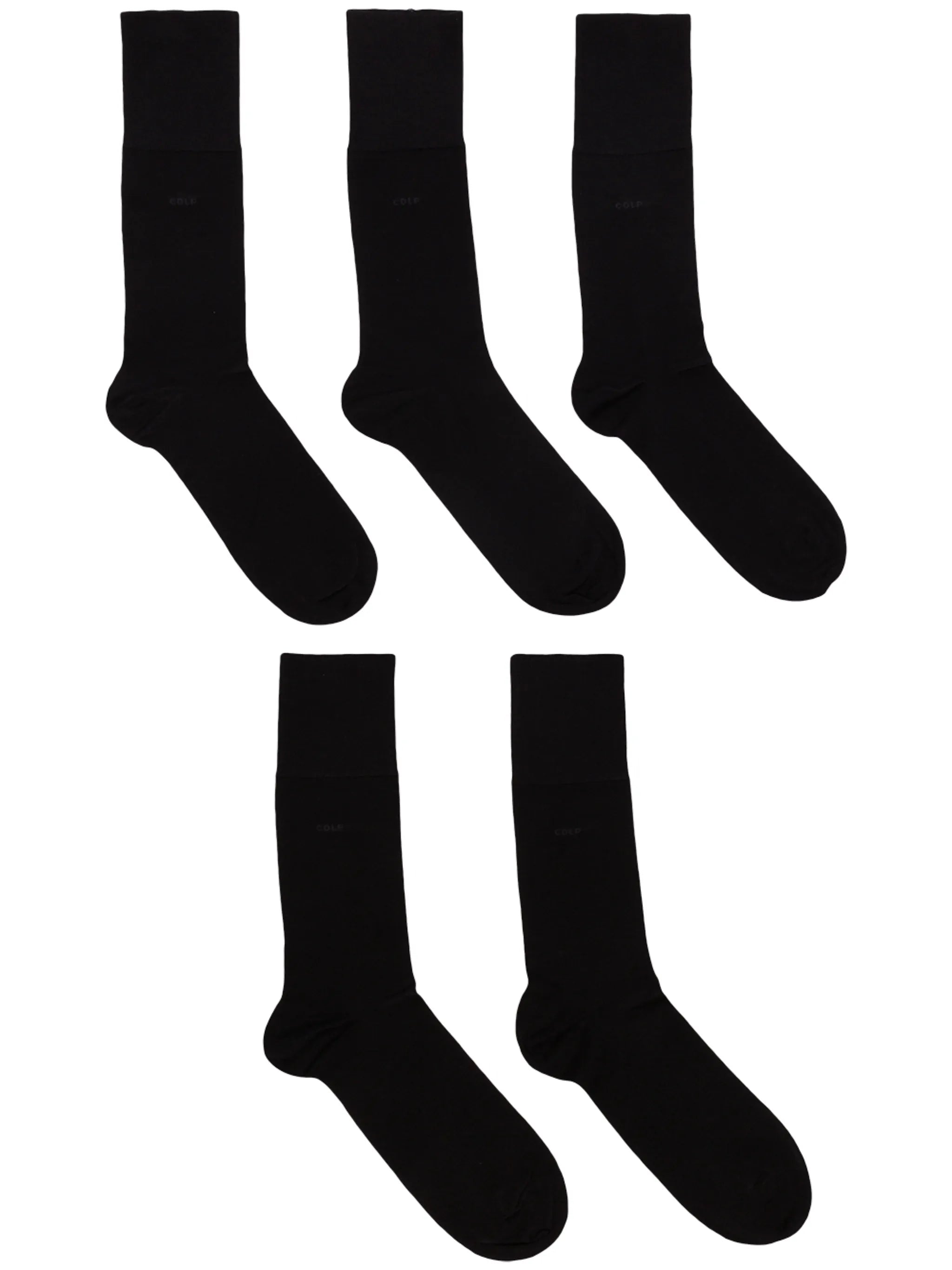 five-pack logo ankle sock set