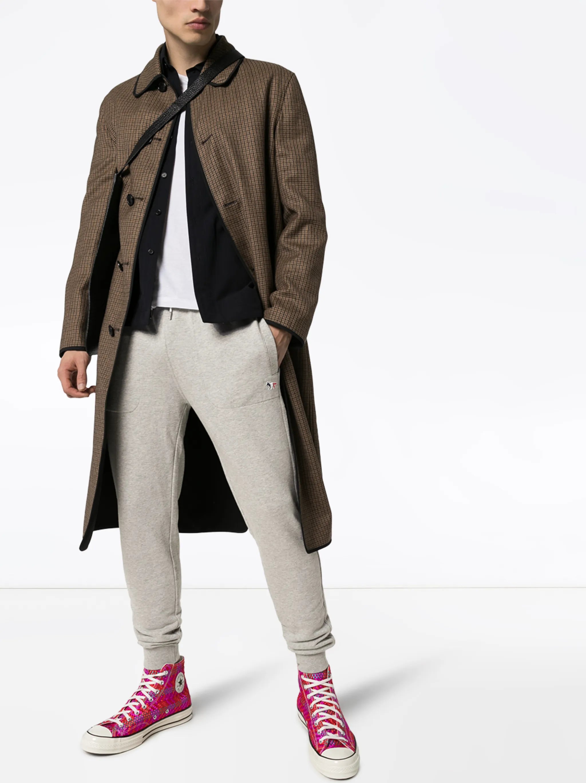 logo-appliqued cotton sweatpants