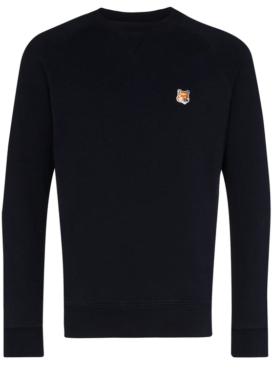 appliqued cotton sweatshirt