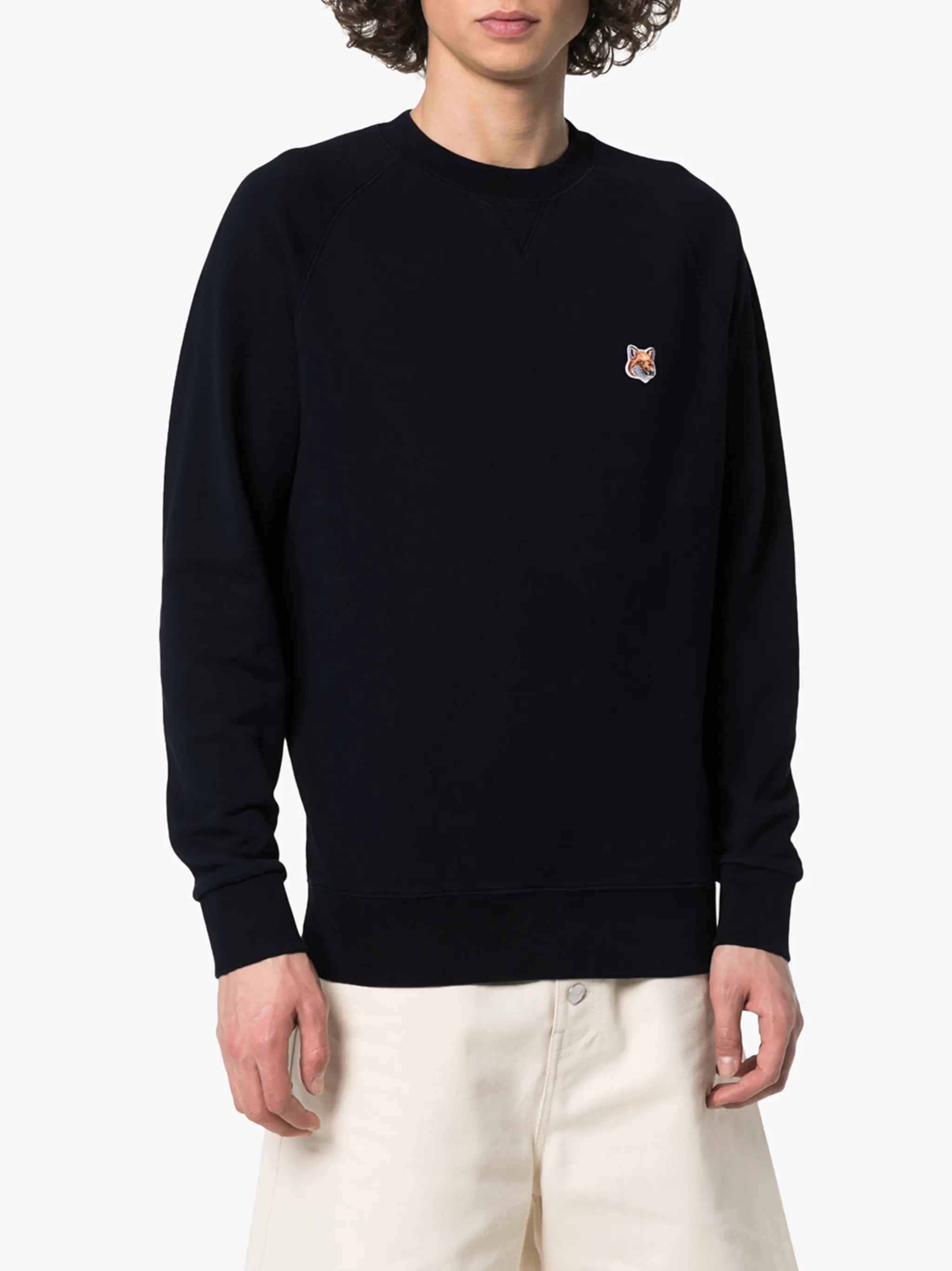 appliqued cotton sweatshirt
