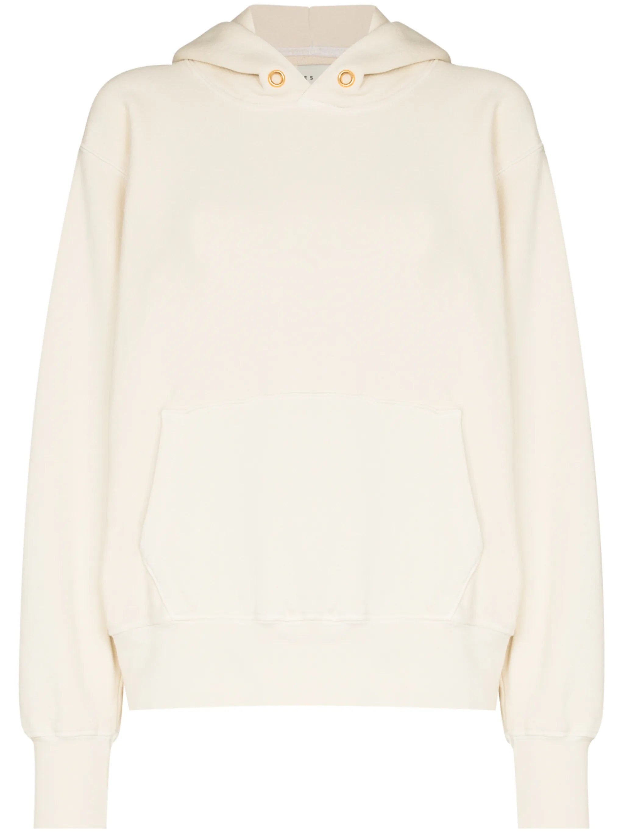 cropped cotton hoodie