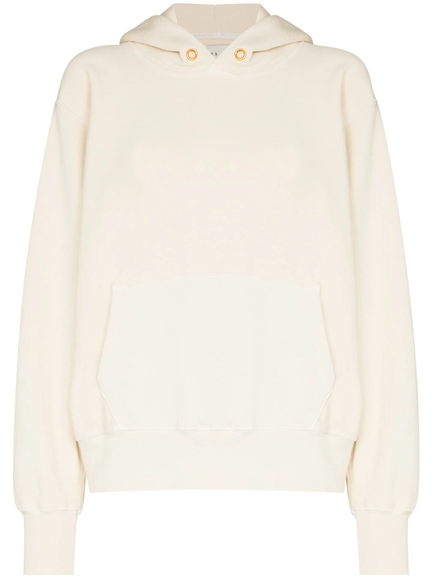 cropped cotton hoodie