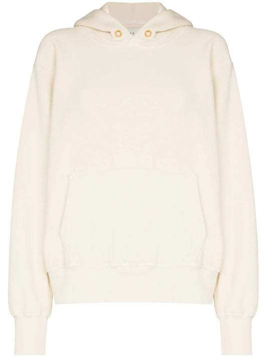 cropped cotton hoodie