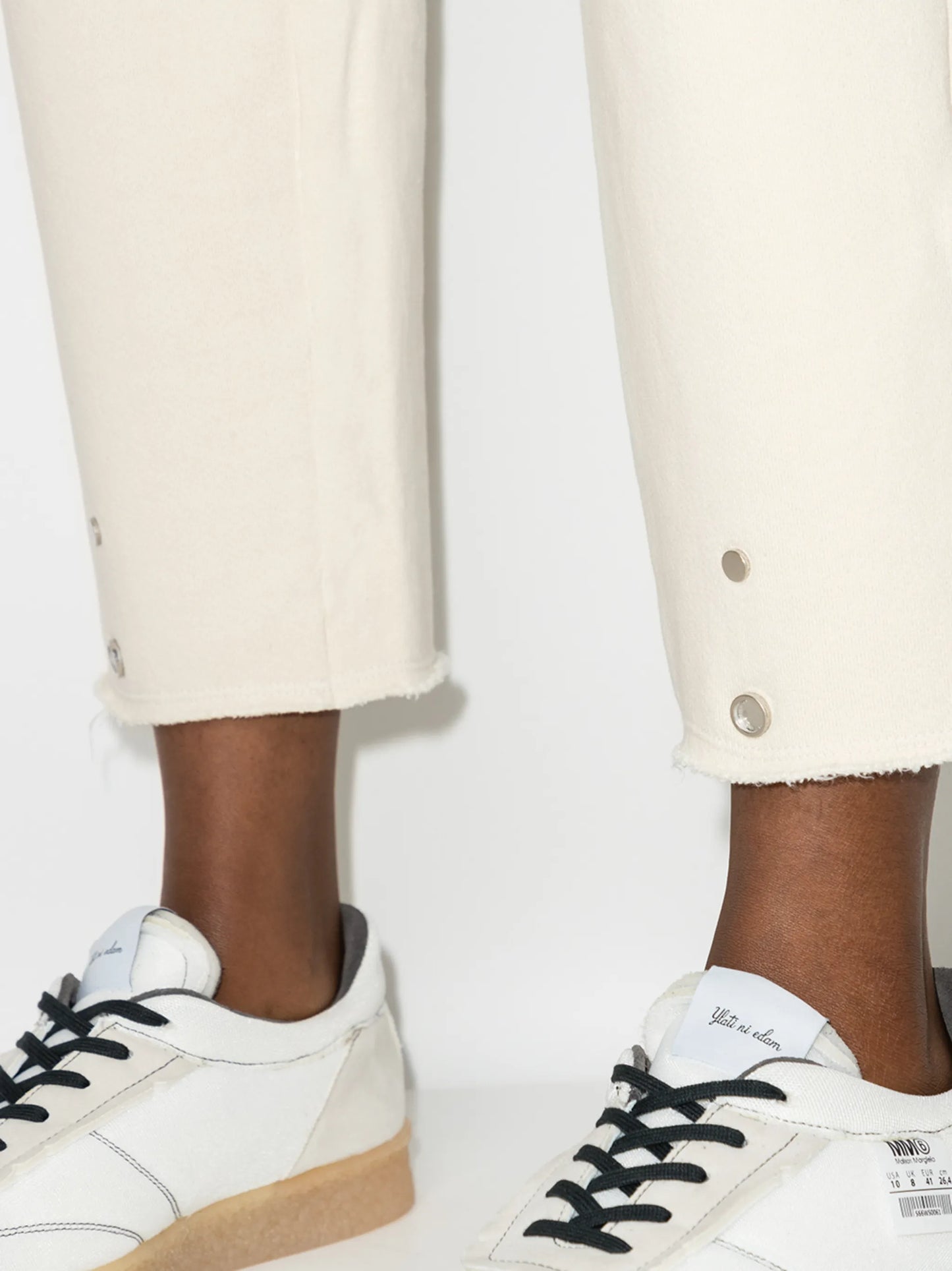 elasticated cotton track pants