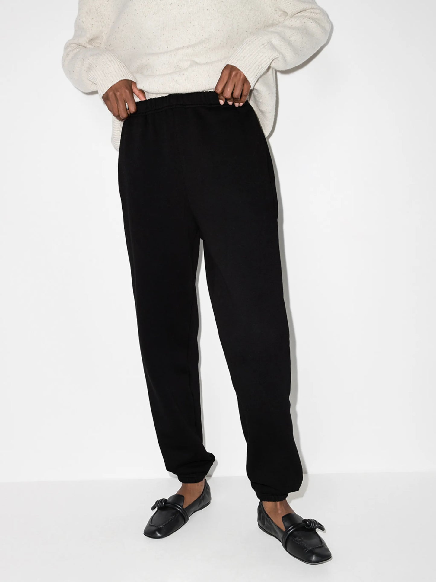 tapered cotton track pants